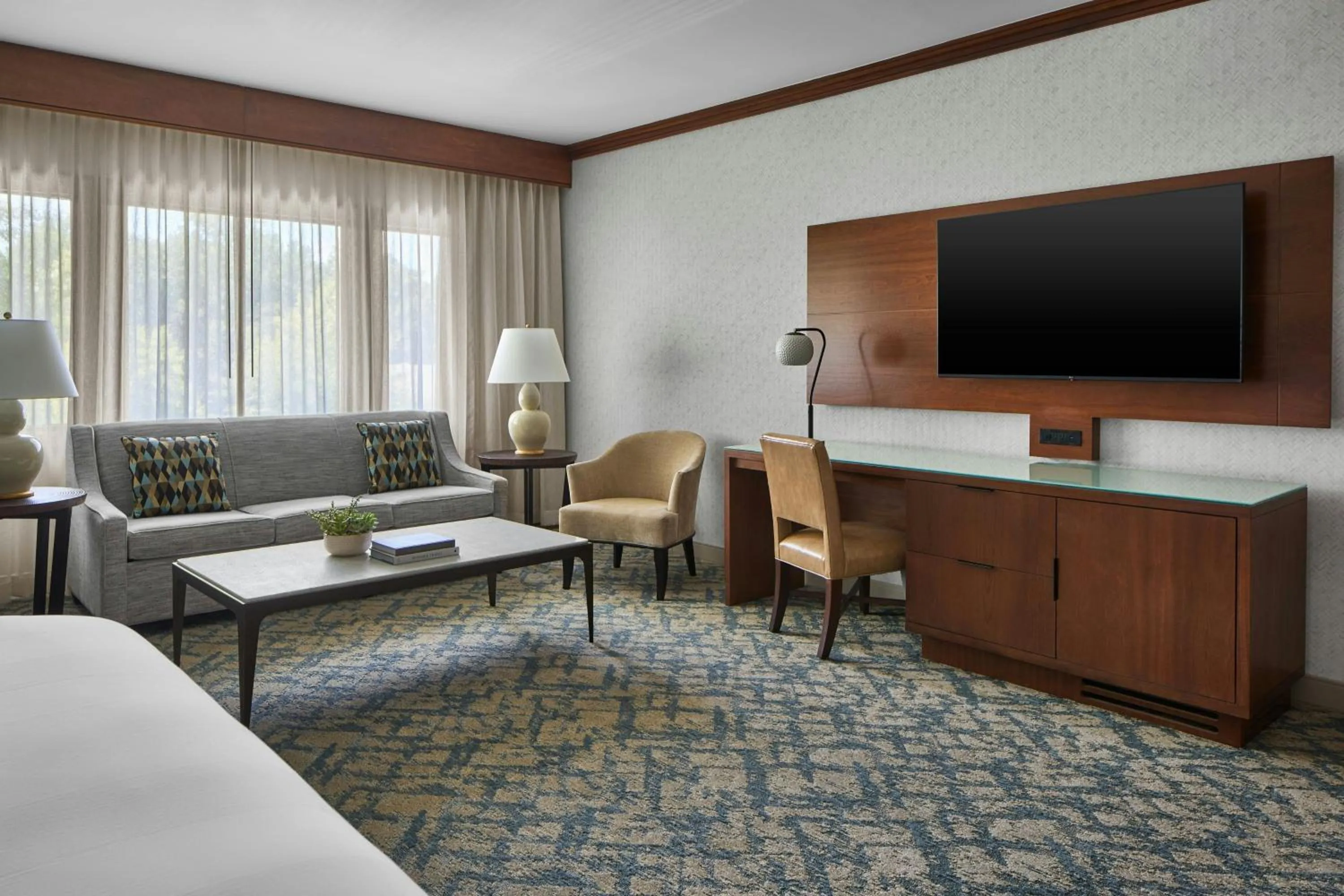 Photo of the whole room, Bed in Montgomery Marriott Prattville Hotel & Conf Ctr at Capitol Hill