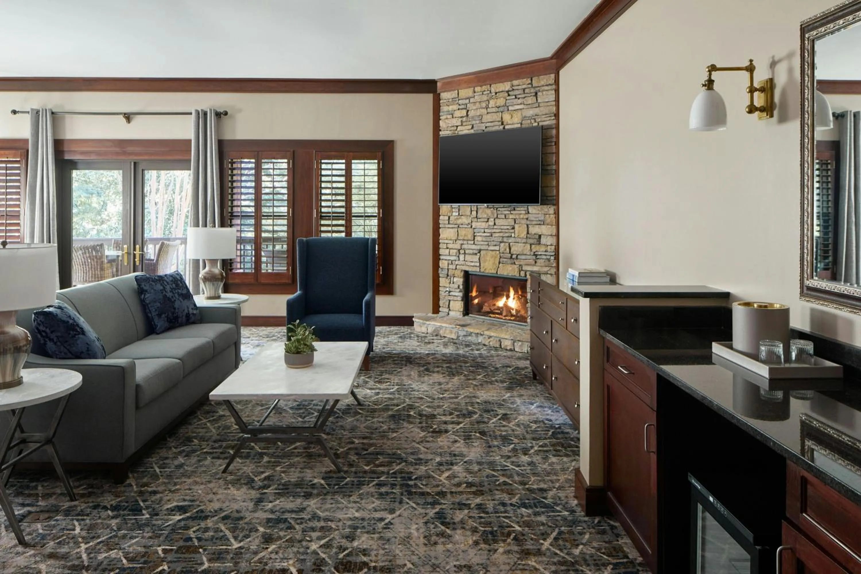 Living room in Montgomery Marriott Prattville Hotel & Conf Ctr at Capitol Hill