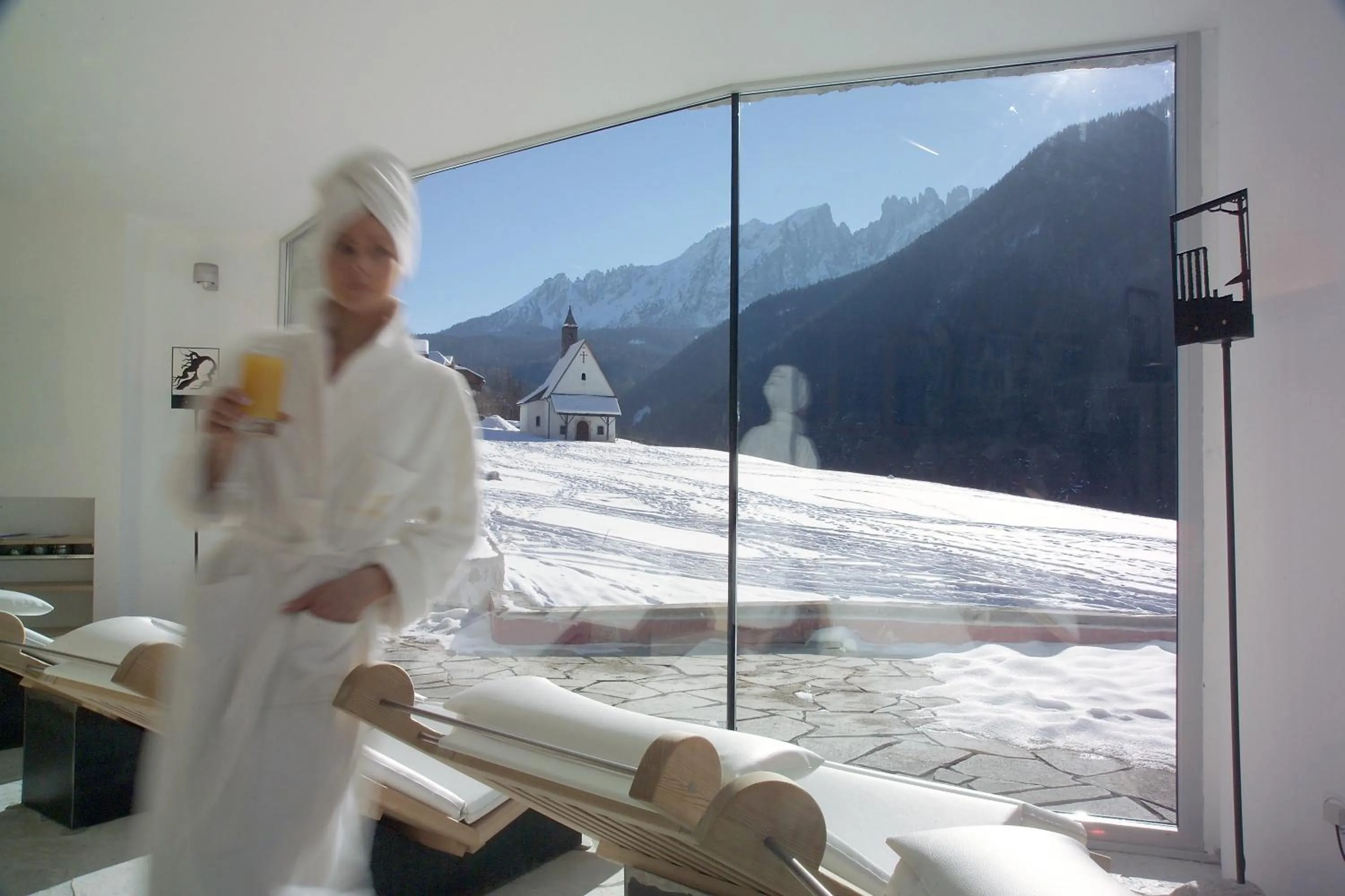 Sauna in Romantik Hotel Post