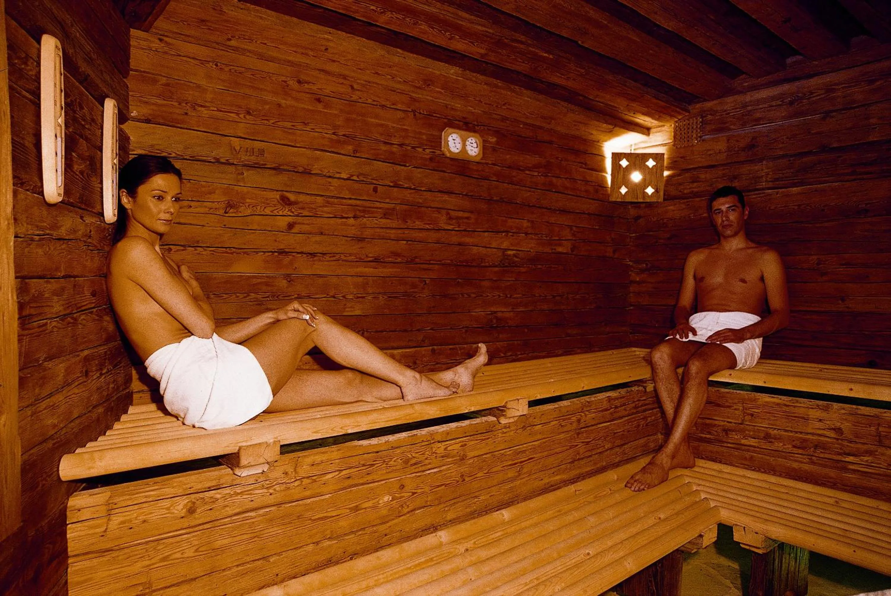 Sauna in Romantik Hotel Post