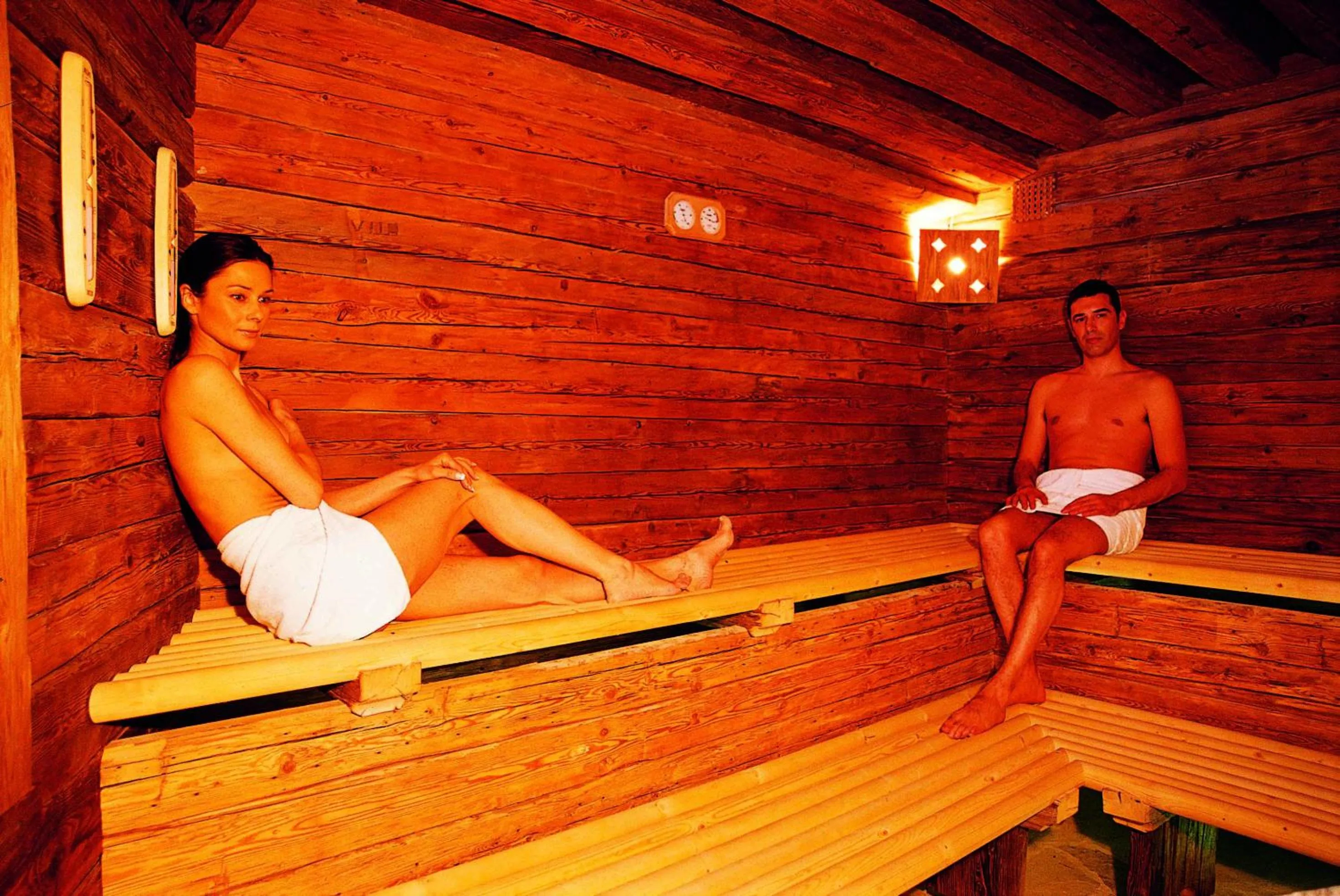 Sauna in Romantik Hotel Post