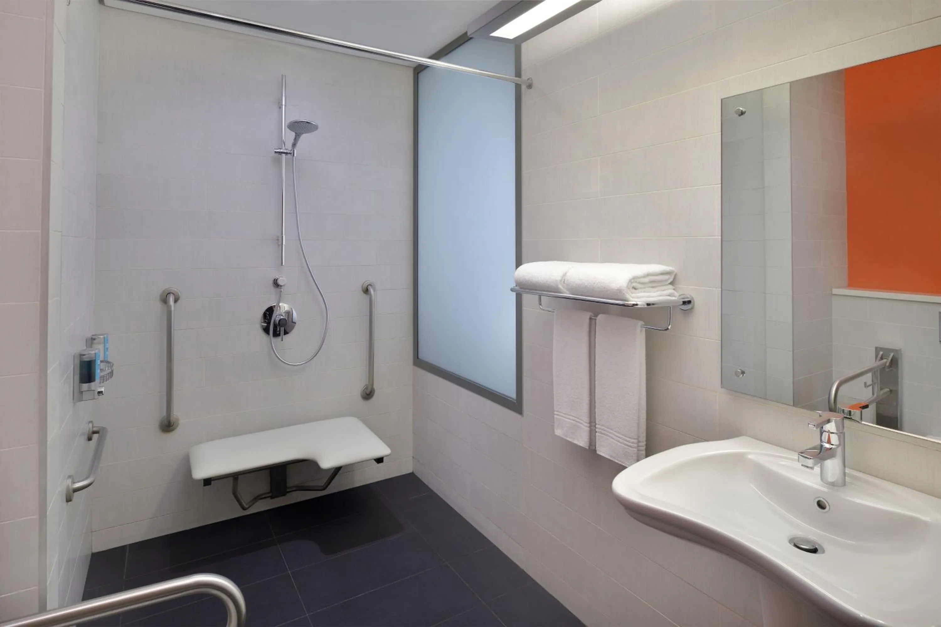 Bathroom in Aloft Dhahran Hotel