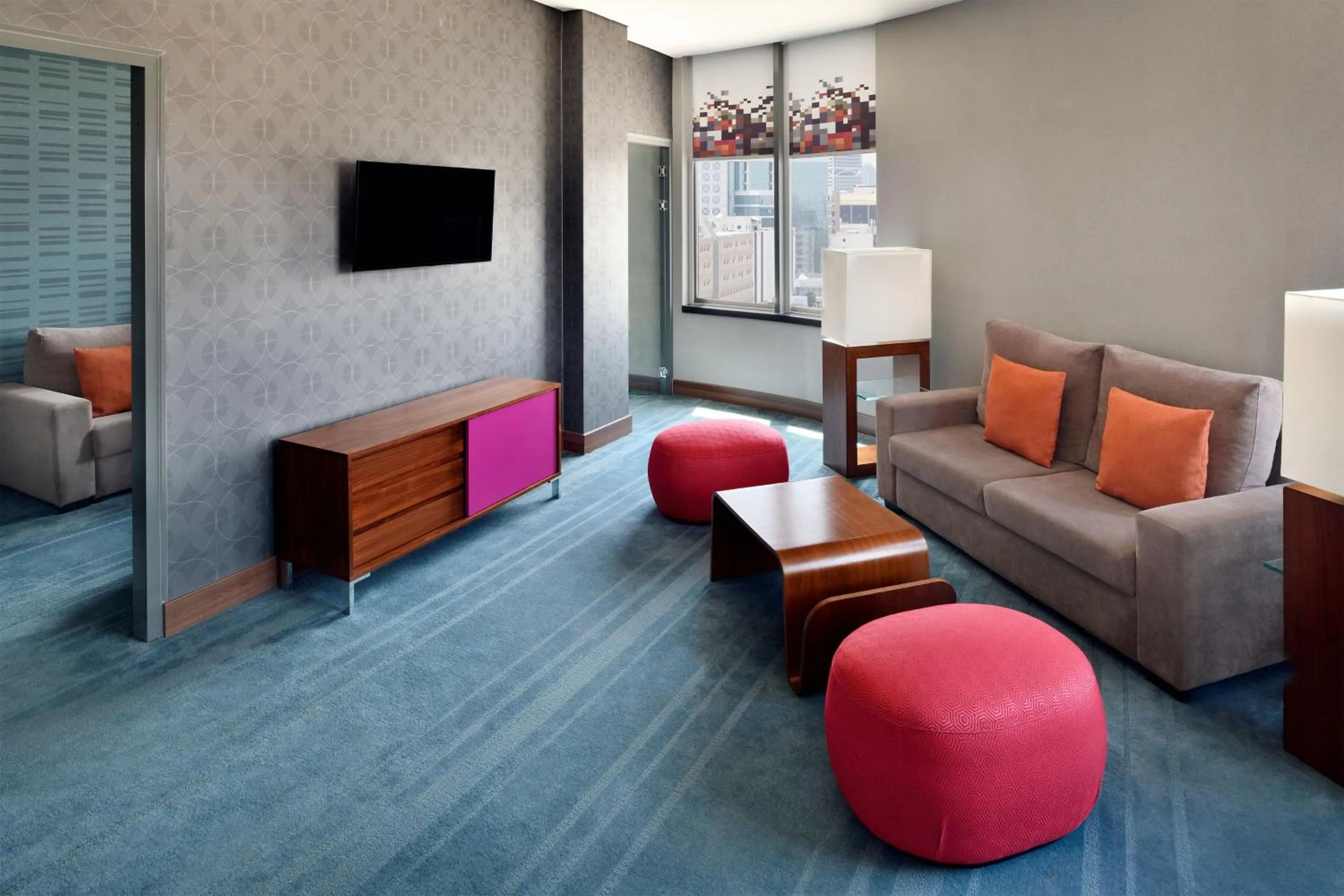 Living room in Aloft Riyadh Hotel