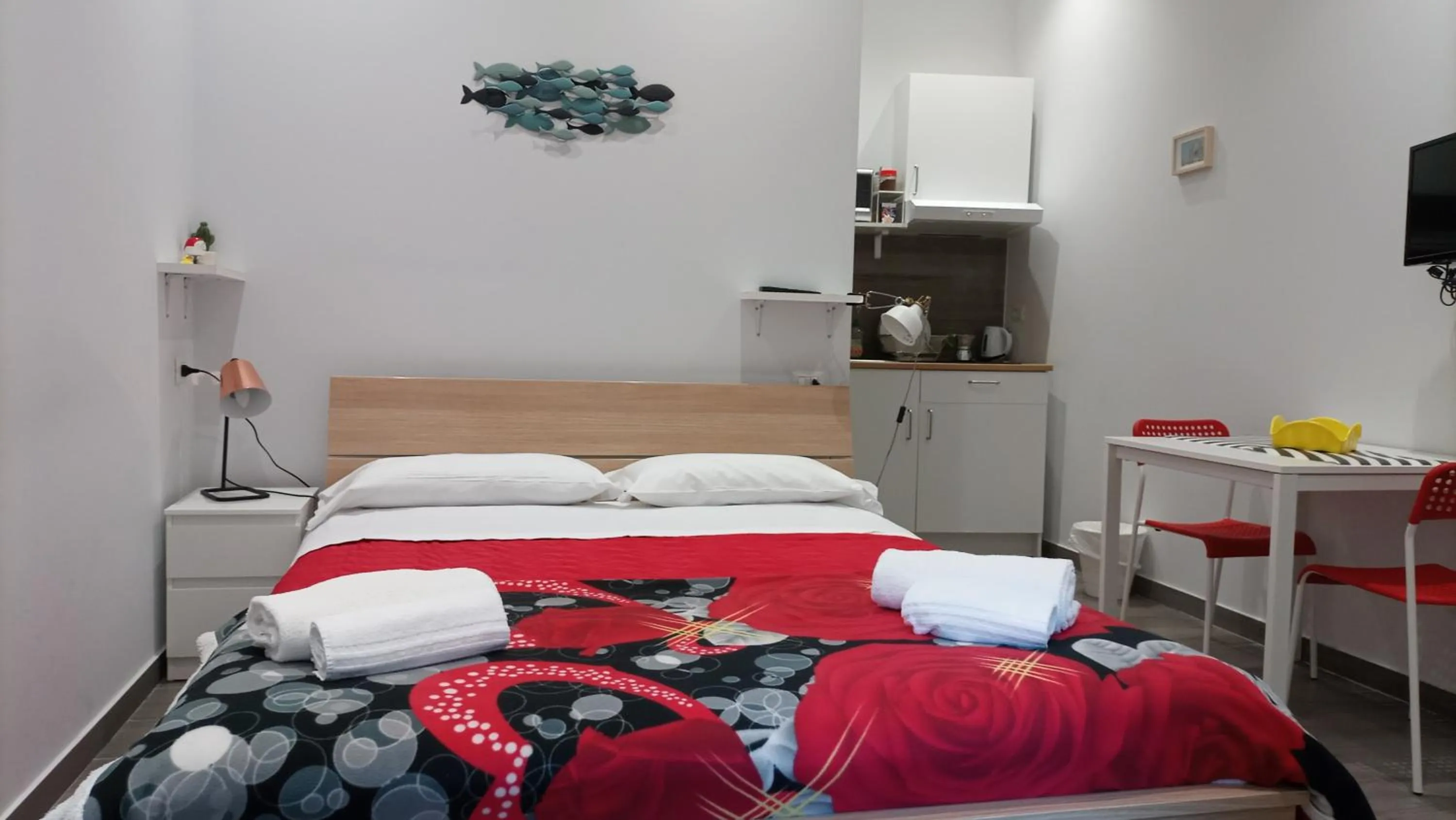 Bed in Vulcano Apartment