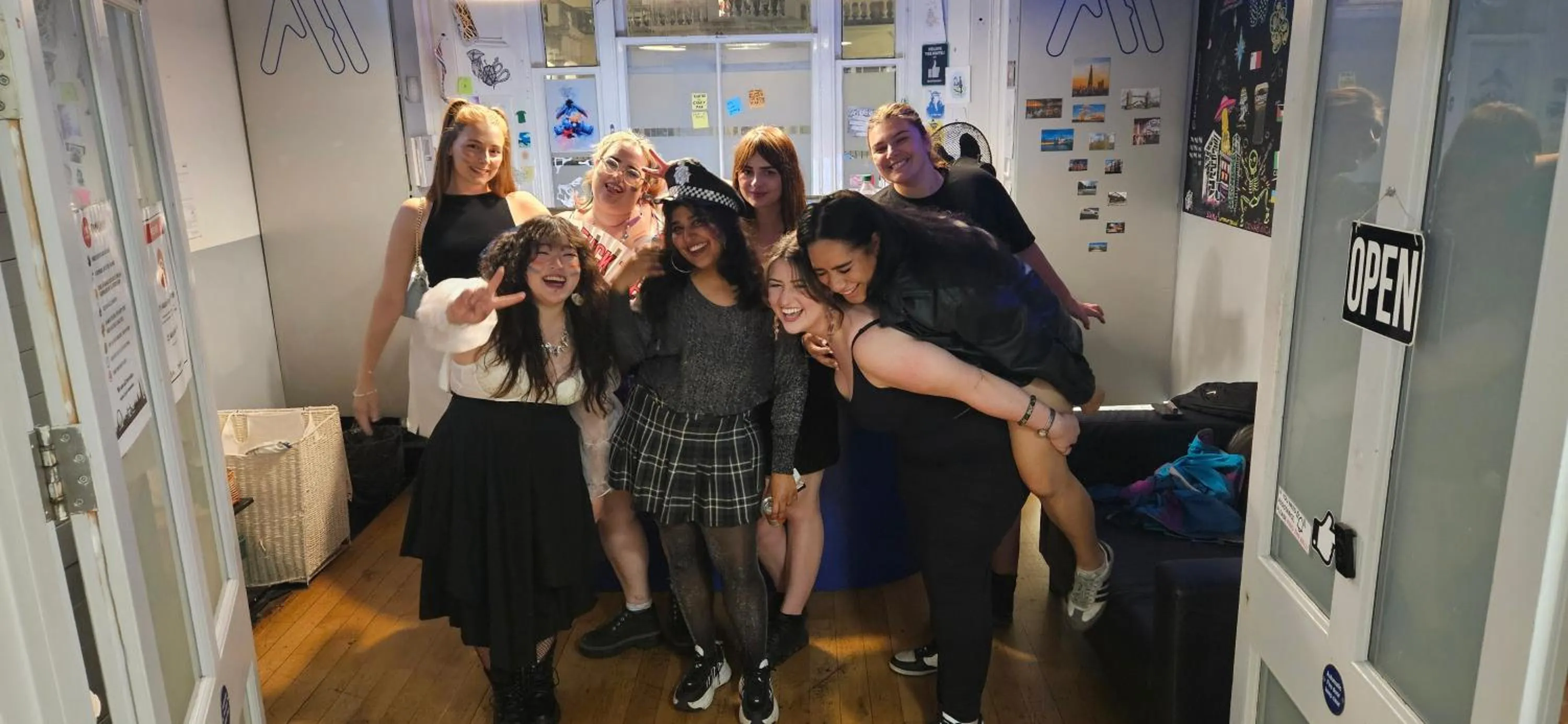 group of guests in Astor Victoria Hostel