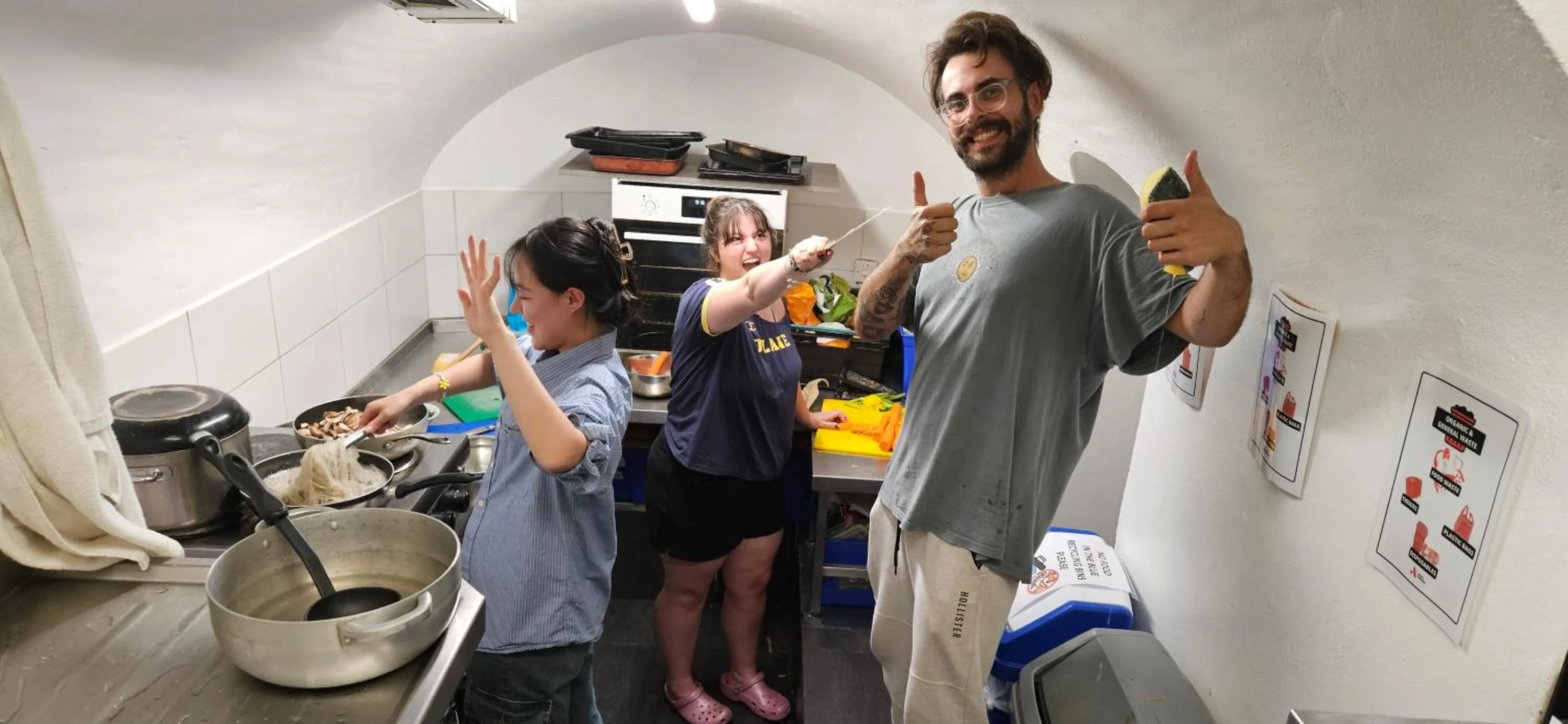 group of guests in Astor Victoria Hostel