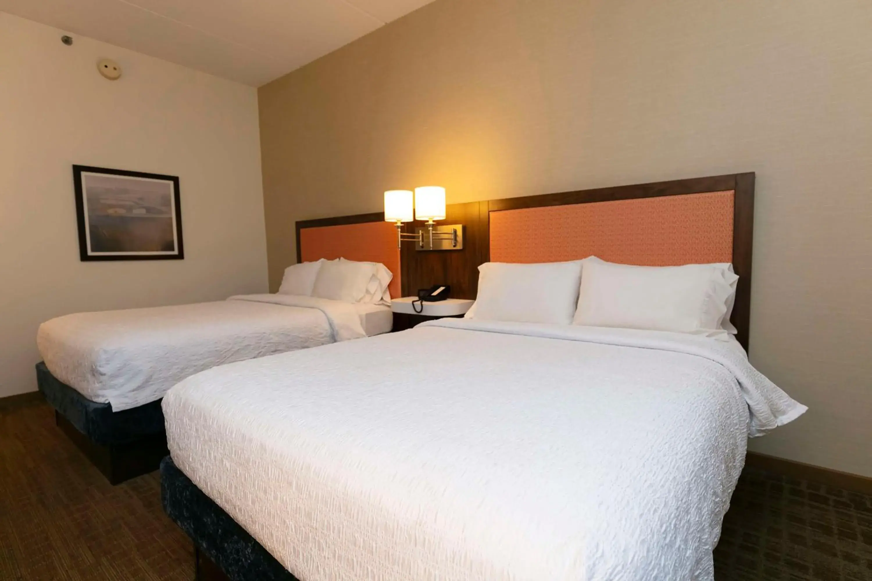 Bed in Hampton Inn Scranton at Montage Mountain Bed in Hampton Inn Scranton at Montage Mountain