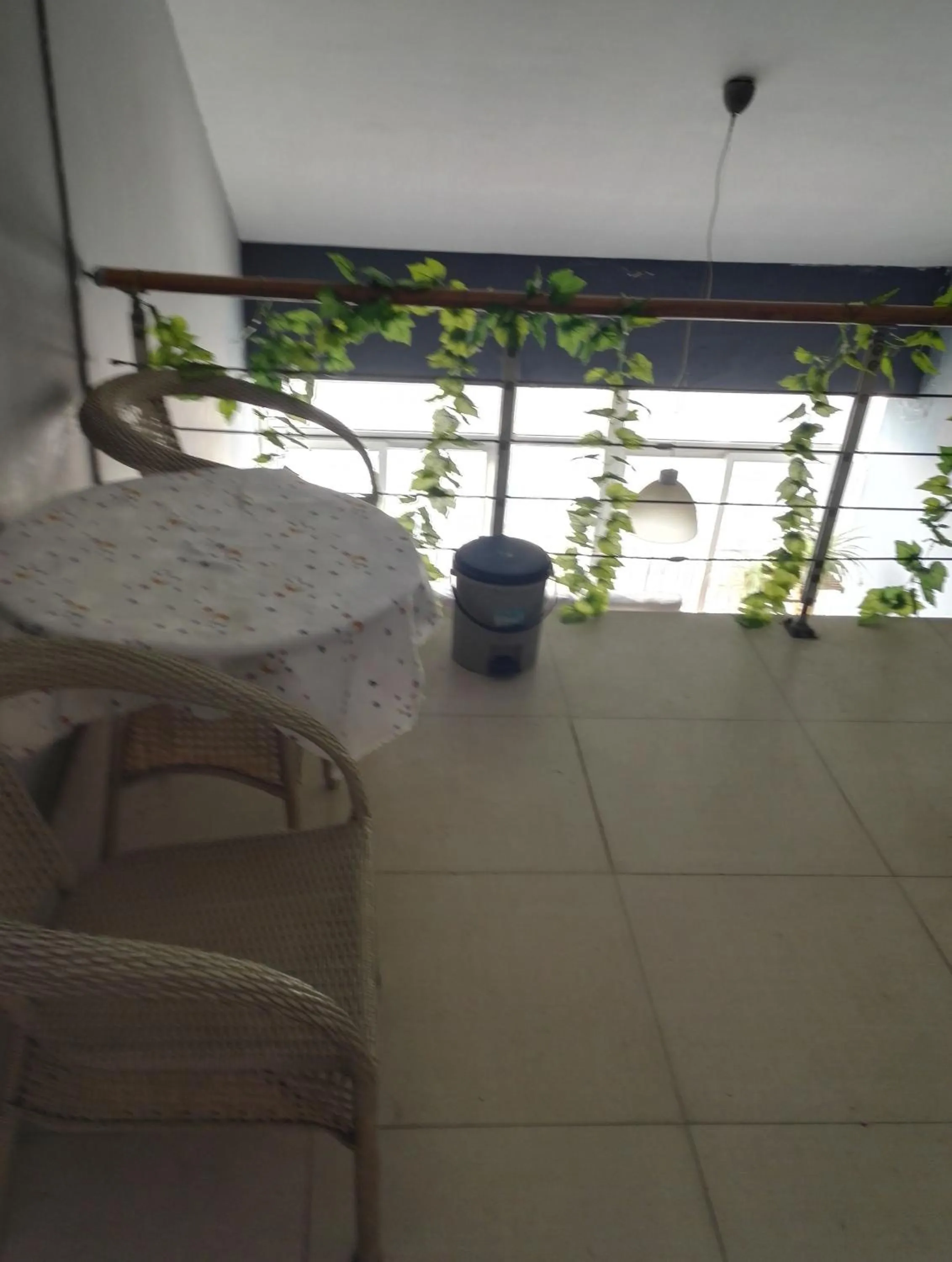 Seating area in LETE Hostel