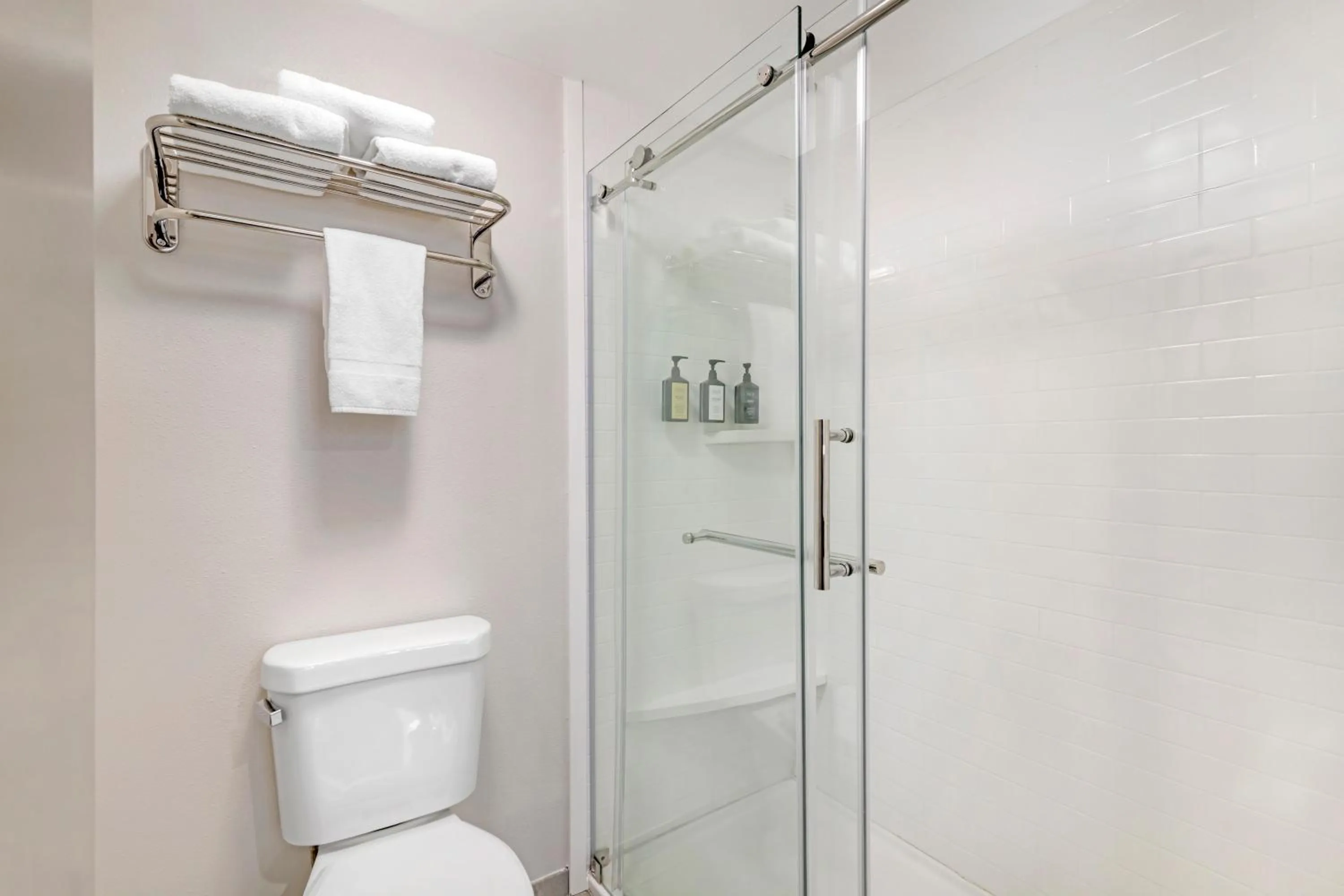 Bathroom in Keene Elm City Hotel, an Ascend Collection Hotel