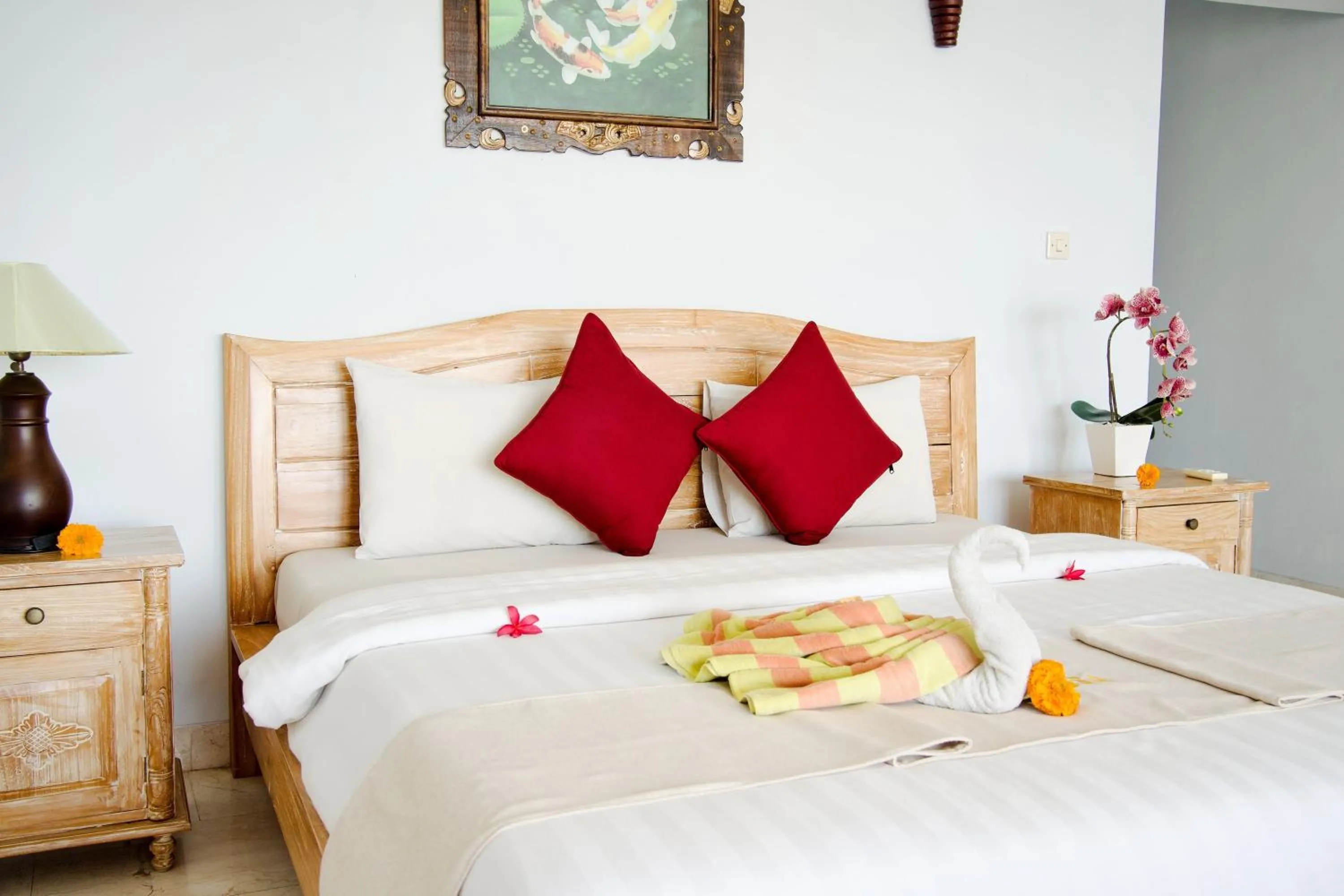 Bed in Alam Bali Beach Resort