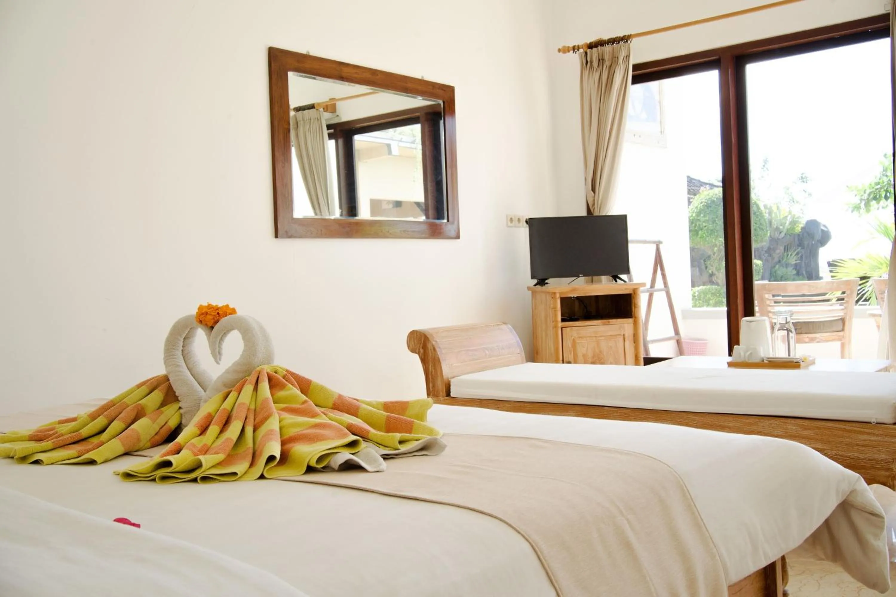 Decorative detail, Bed in Alam Bali Beach Resort