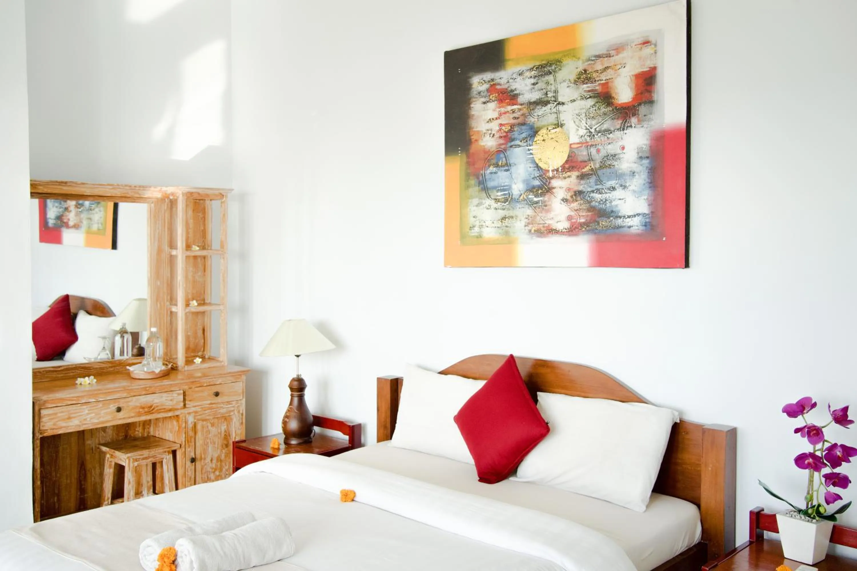 Bed in Alam Bali Beach Resort