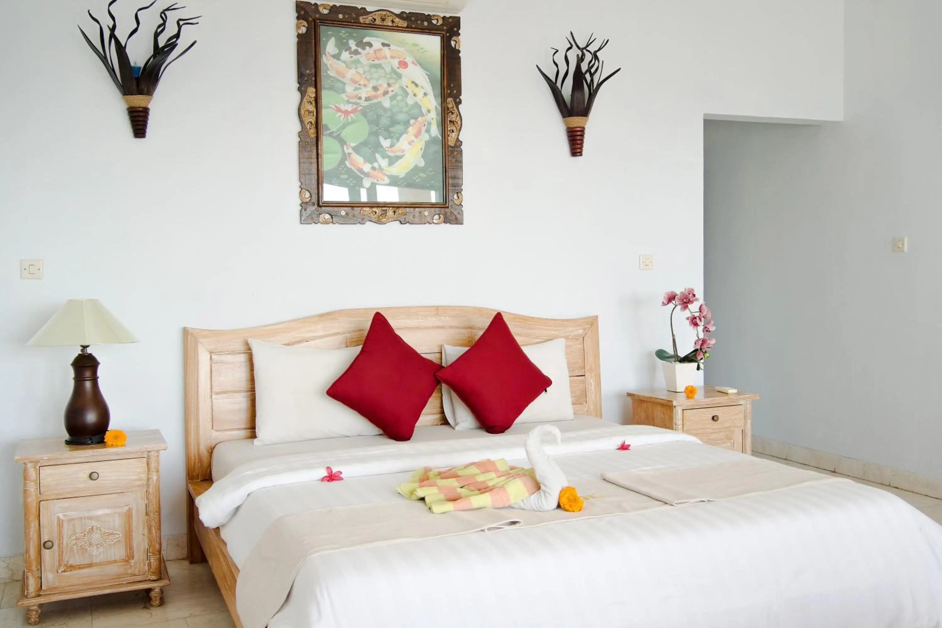 Bed in Alam Bali Beach Resort