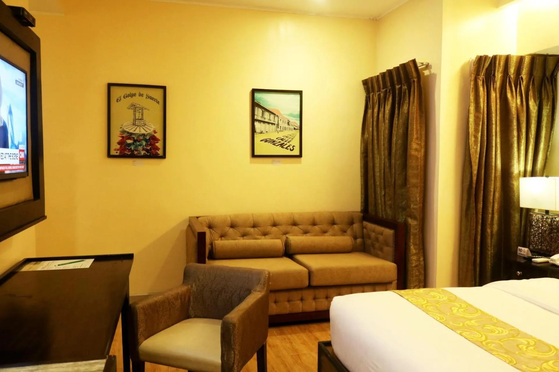 Seating Area in Palm Grass Hotel