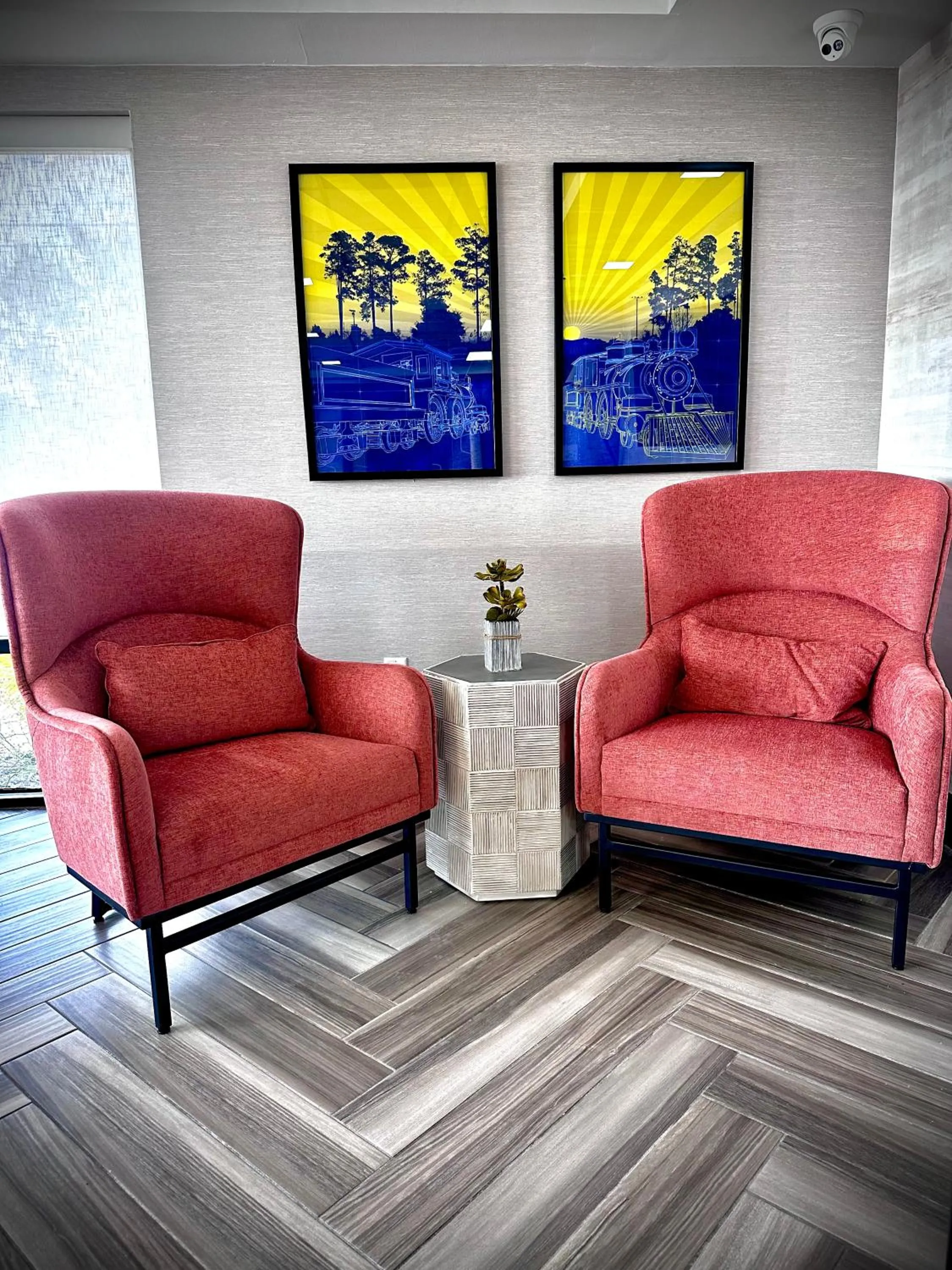 Communal lounge/ TV room in Hampton Inn Waycross