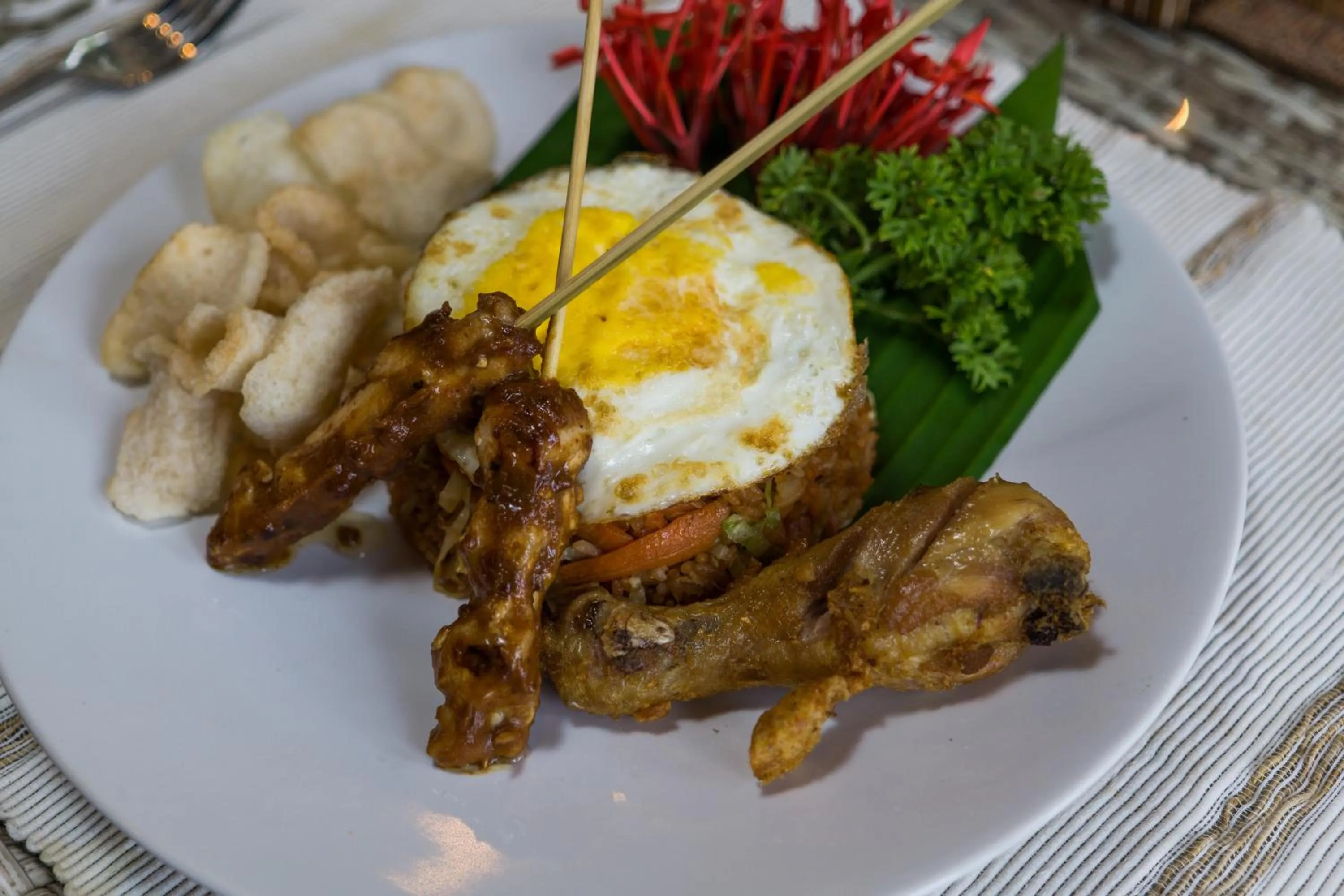 Food in Sunset Cave Villas Lembongan