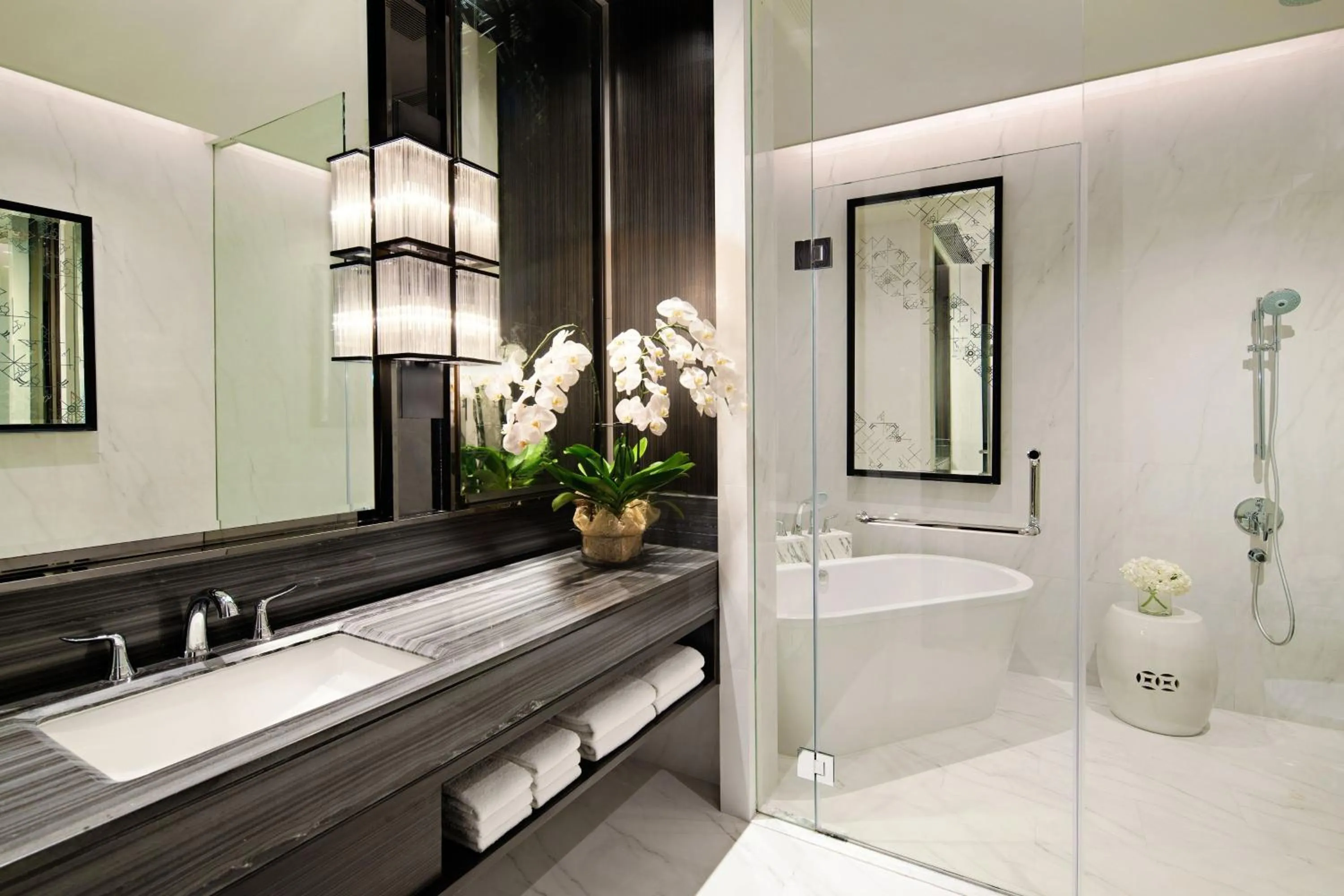 Bathroom in Bangkok Marriott Marquis Queens Park