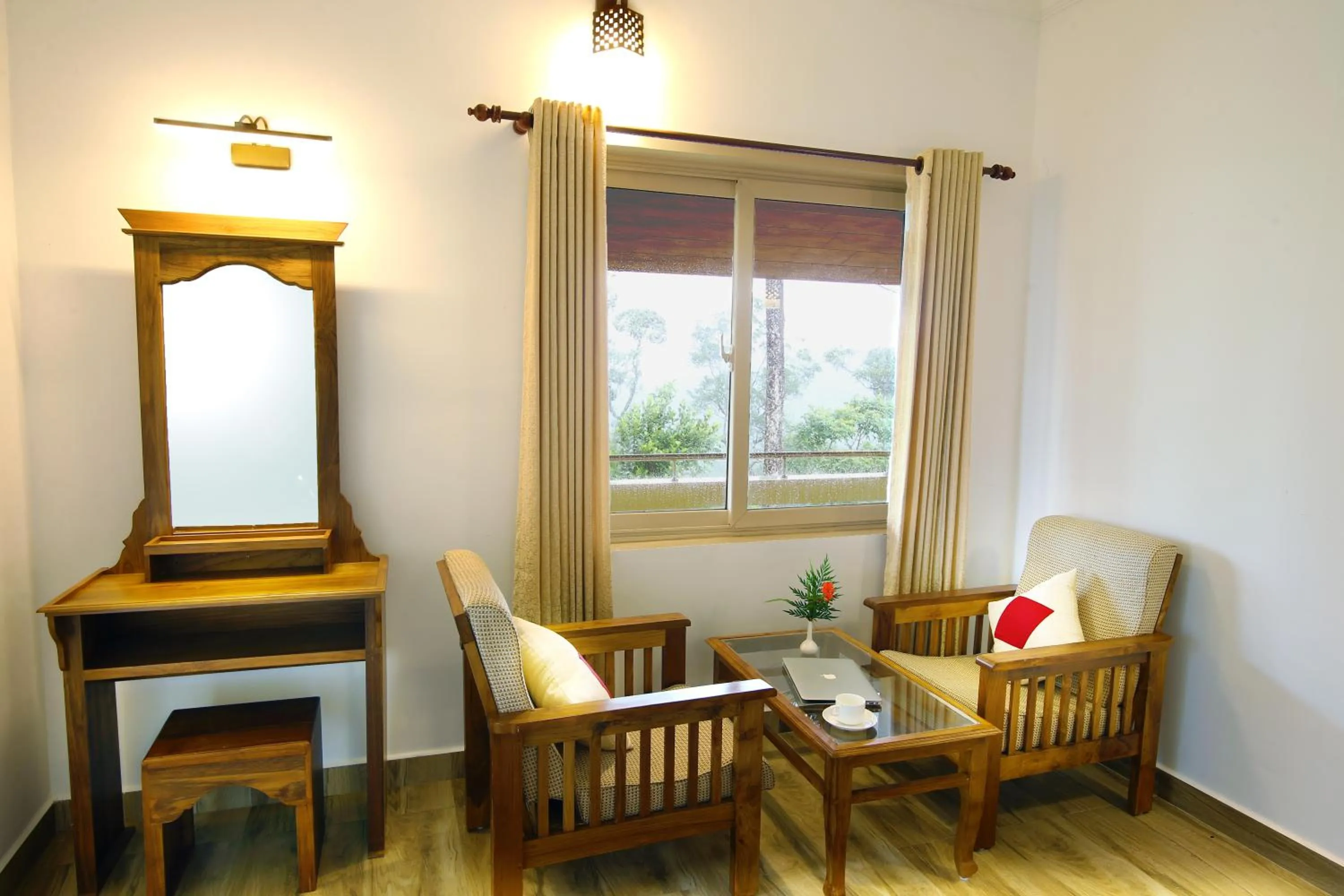 Seating area in Dew Drops Farm Resorts