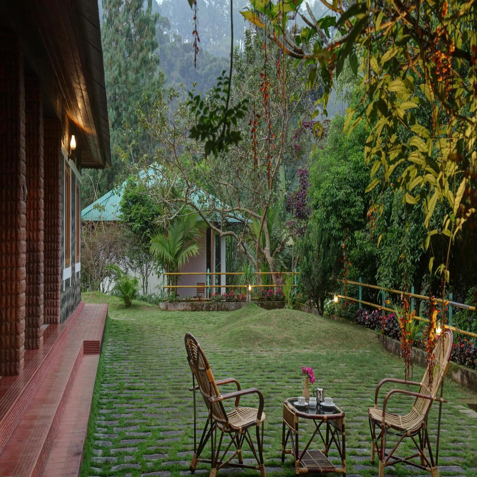 Patio in Dew Drops Farm Resorts