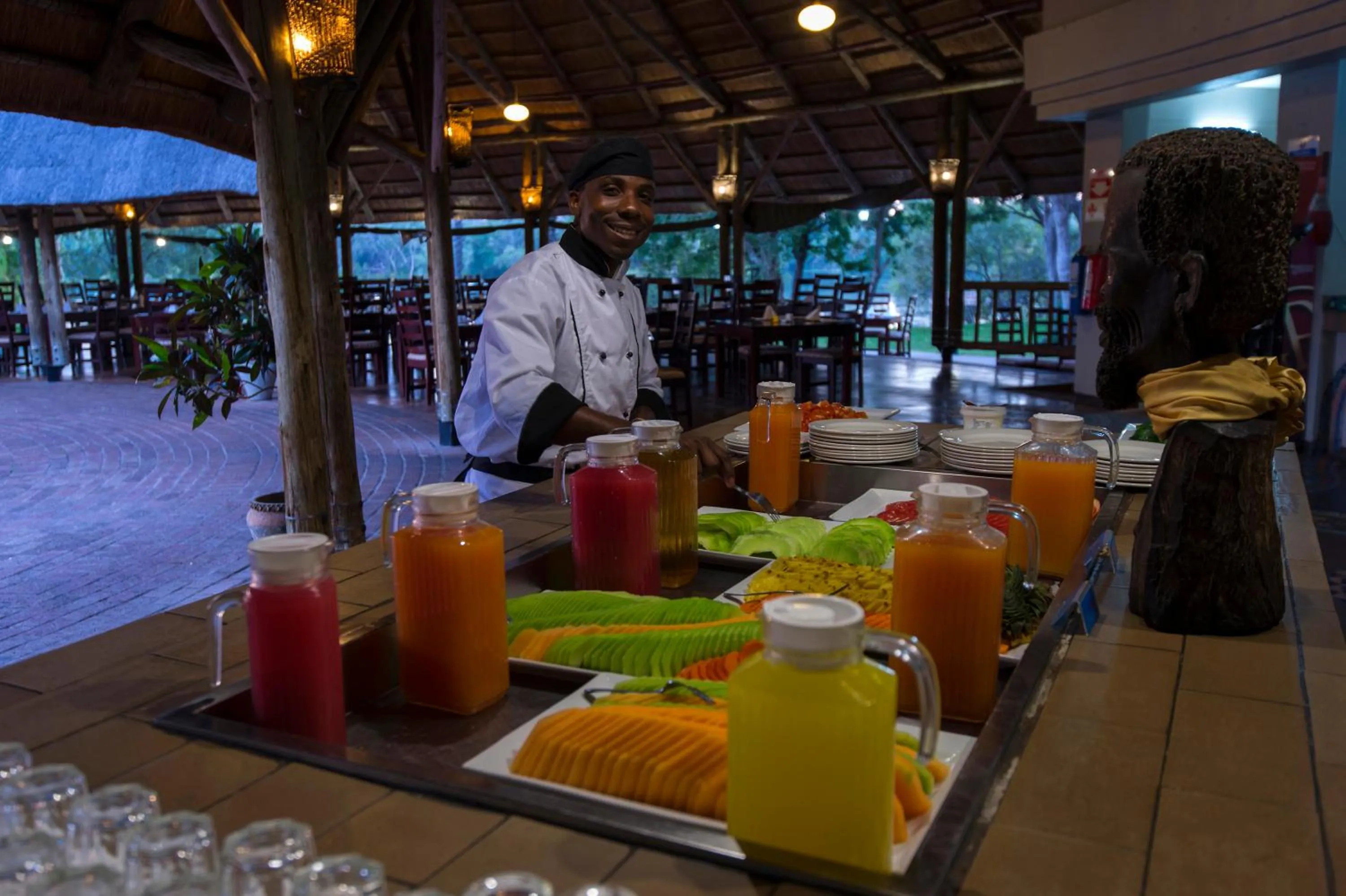 Staff in Azambezi River Lodge