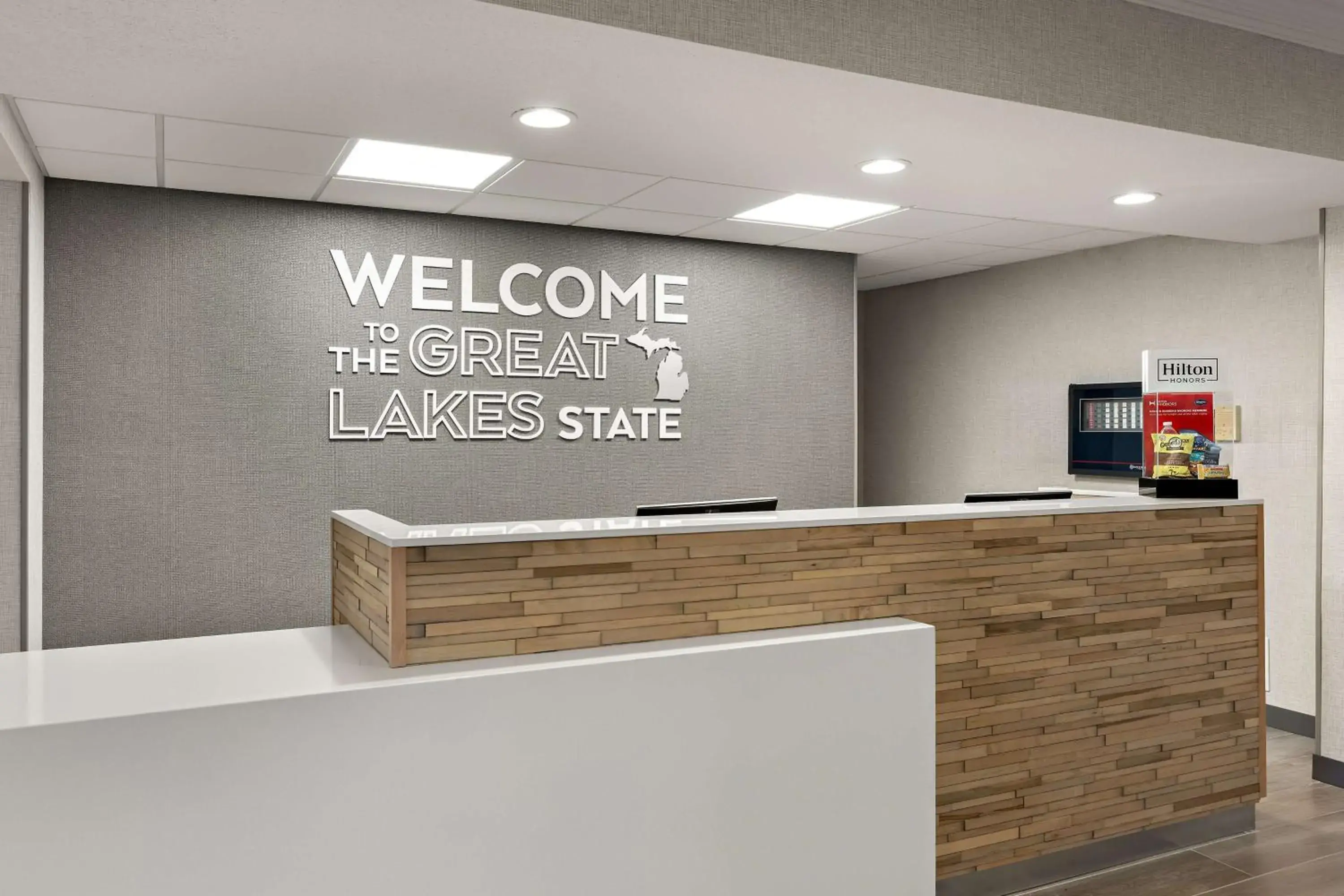 Lobby or reception in Hampton Inn & Suites Petoskey Lobby or reception in Hampton Inn & Suites Petoskey