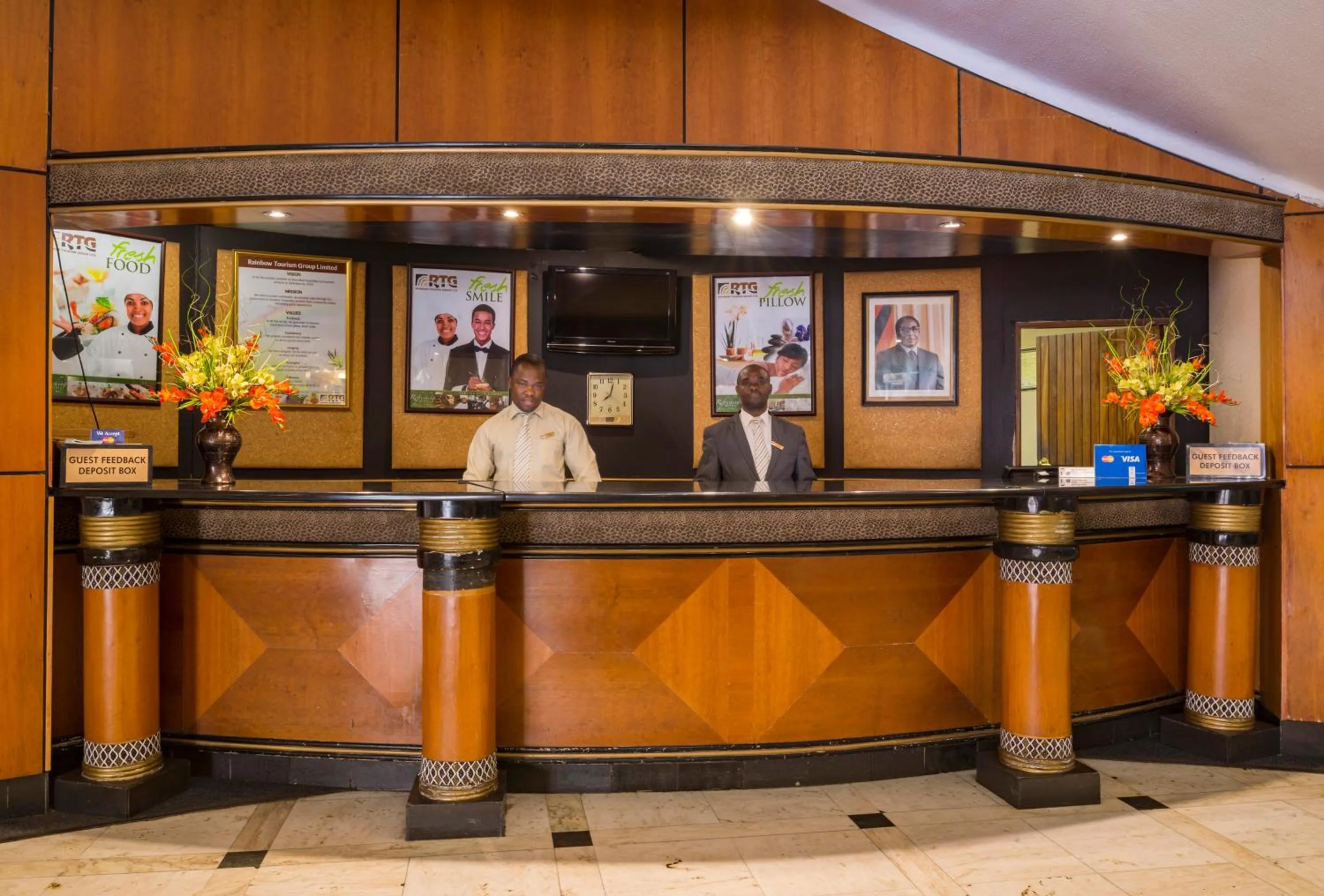 Staff in Bulawayo Rainbow Hotel