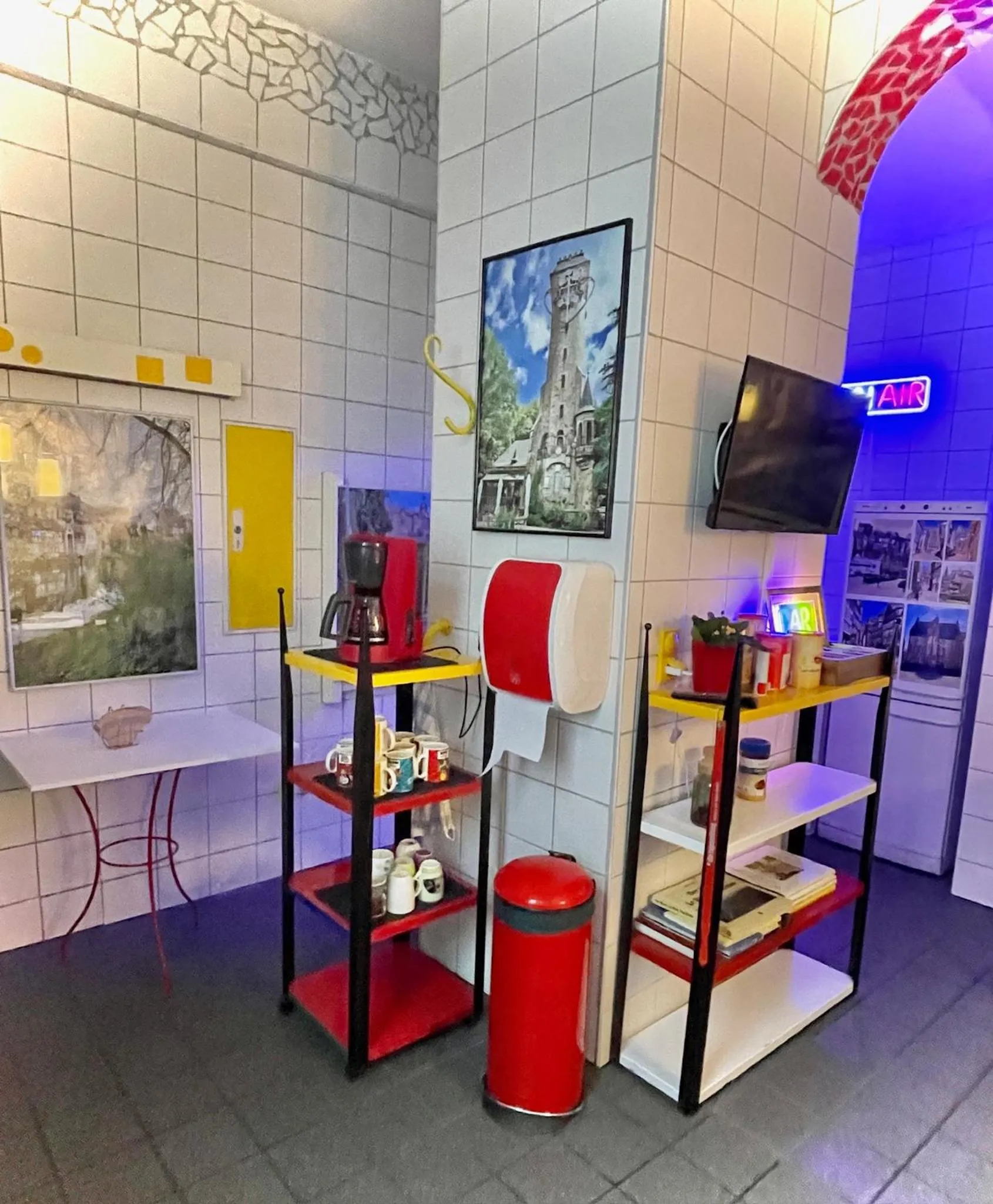 Communal kitchen in Hotel Tusculum