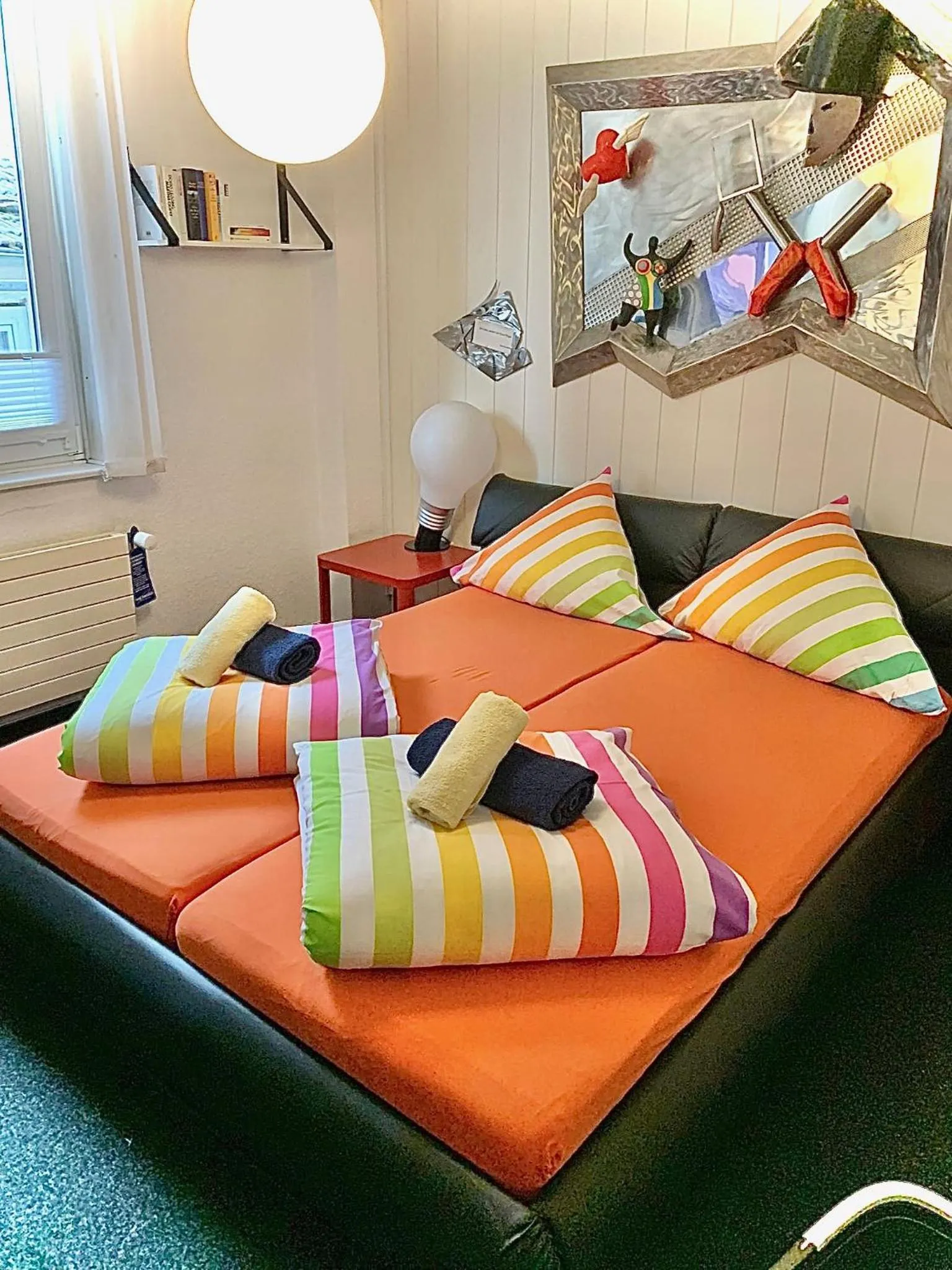 Decorative detail, Bed in Hotel Tusculum