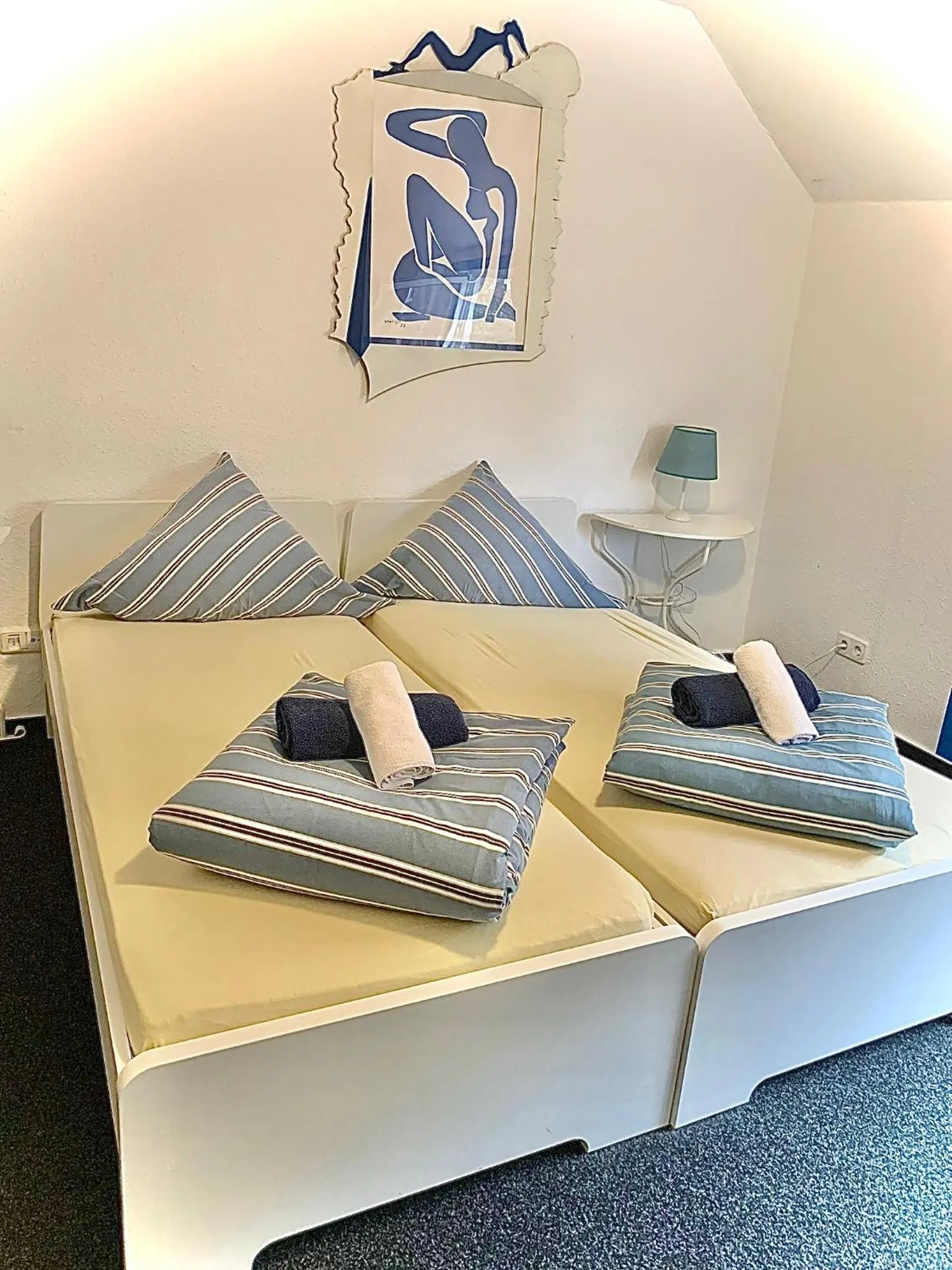 towels, Bed in Hotel Tusculum