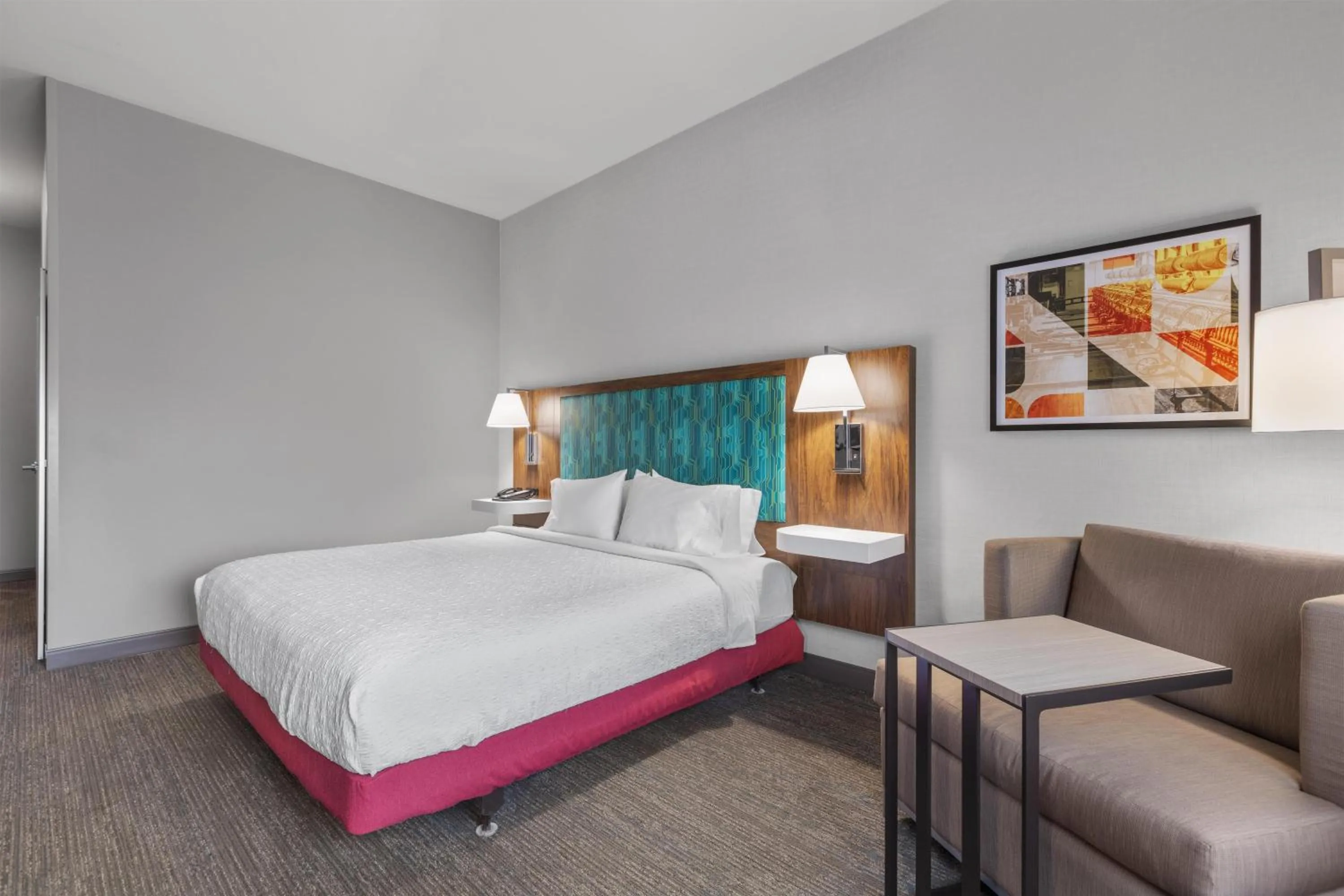 Bed in Hampton Inn Pendleton