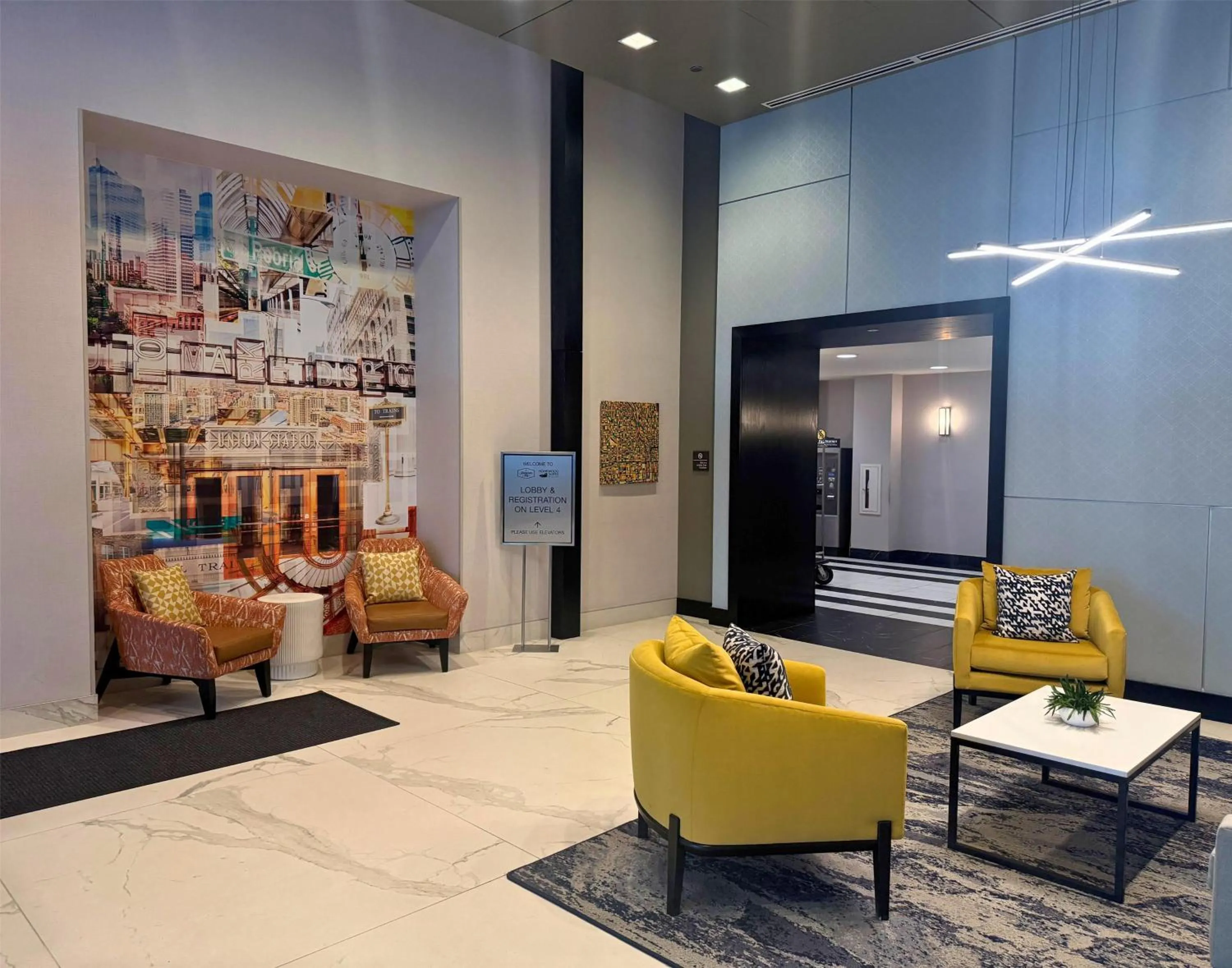 Lobby or reception in Hampton Inn Chicago West Loop Fulton Market Area
