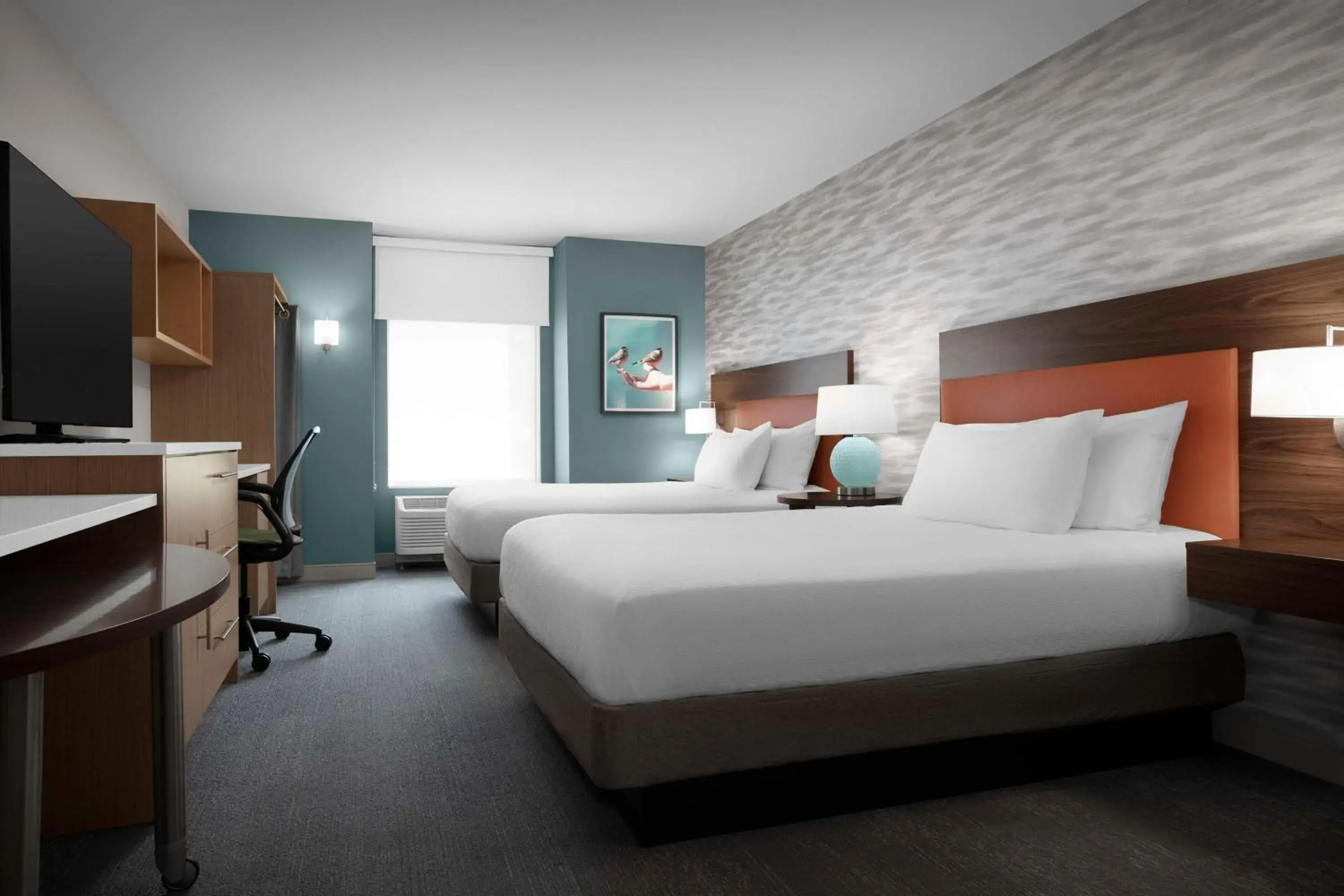 Queen Studio with Two Queen Beds - Non-Smoking in Home2 Suites by Hilton Eugene Downtown University Area Queen Studio with Two Queen Beds - Non-Smoking in Home2 Suites by Hilton Eugene Downtown University Area