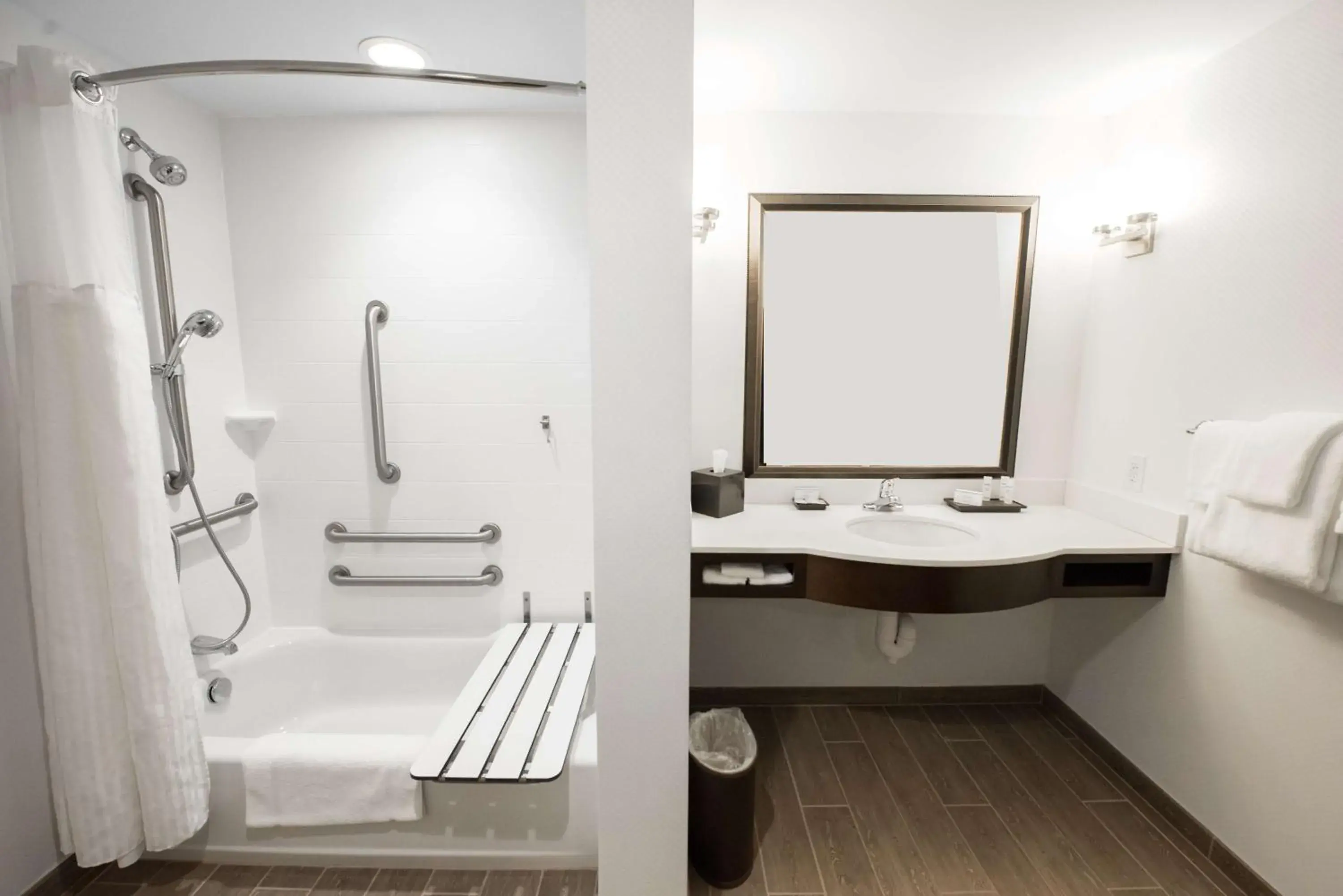 Bathroom in Hilton Garden Inn Indiana at IUP Bathroom in Hilton Garden Inn Indiana at IUP