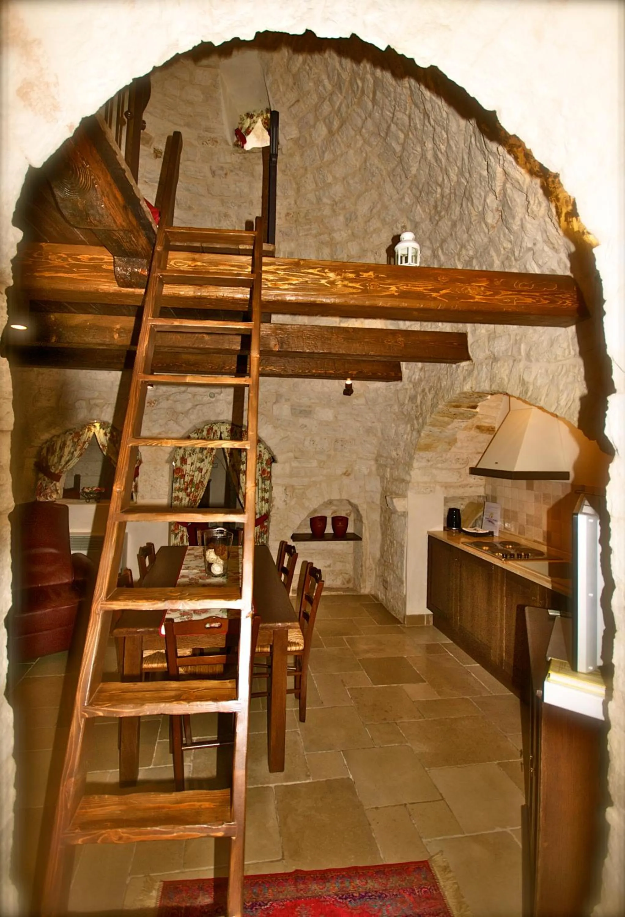 Kitchen or kitchenette in Trulli e Puglia Resort
