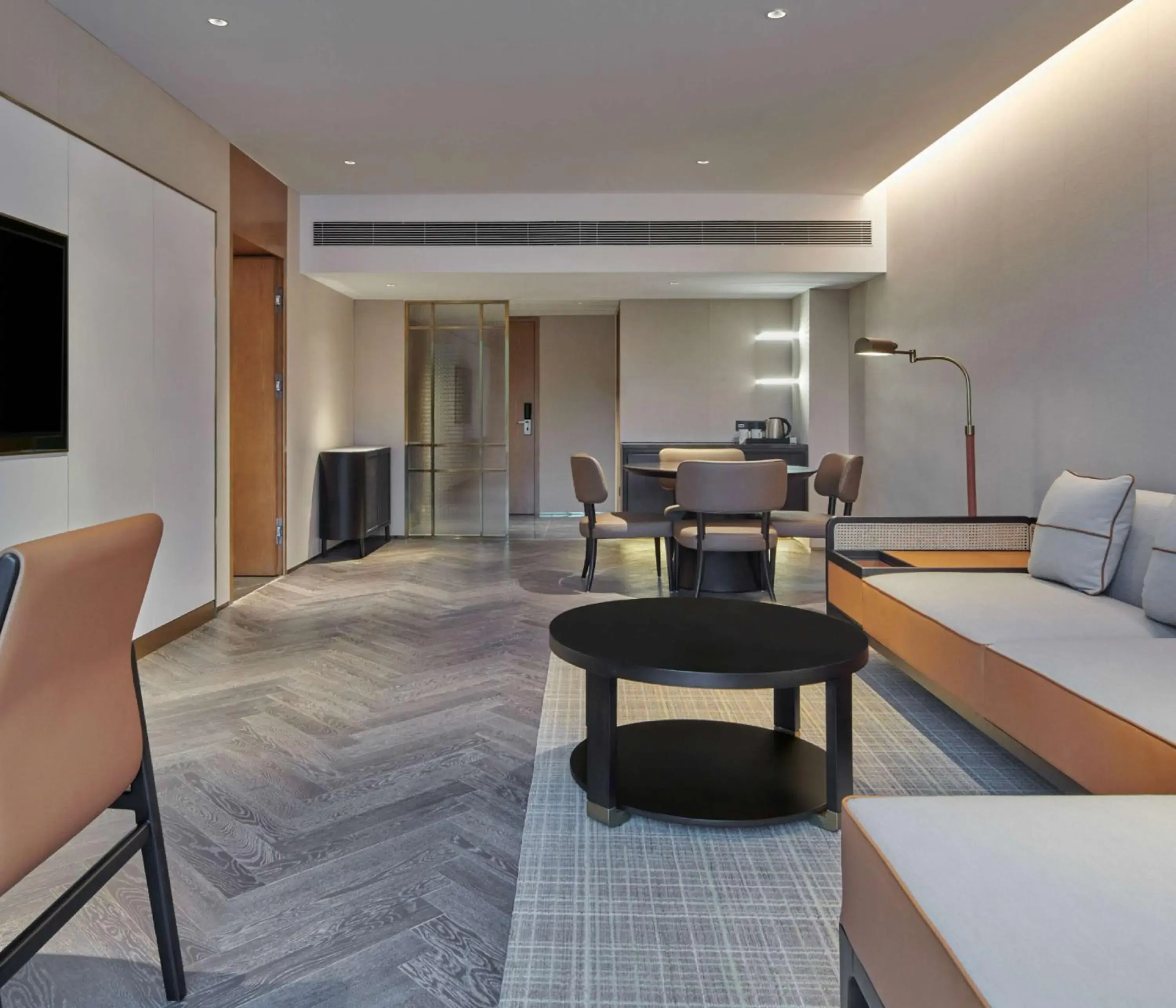 Living room in Hilton Guangzhou Science City, Free Shuttle Bus during Canton Fair Living room in Hilton Guangzhou Science City, Free Shuttle Bus during Canton Fair