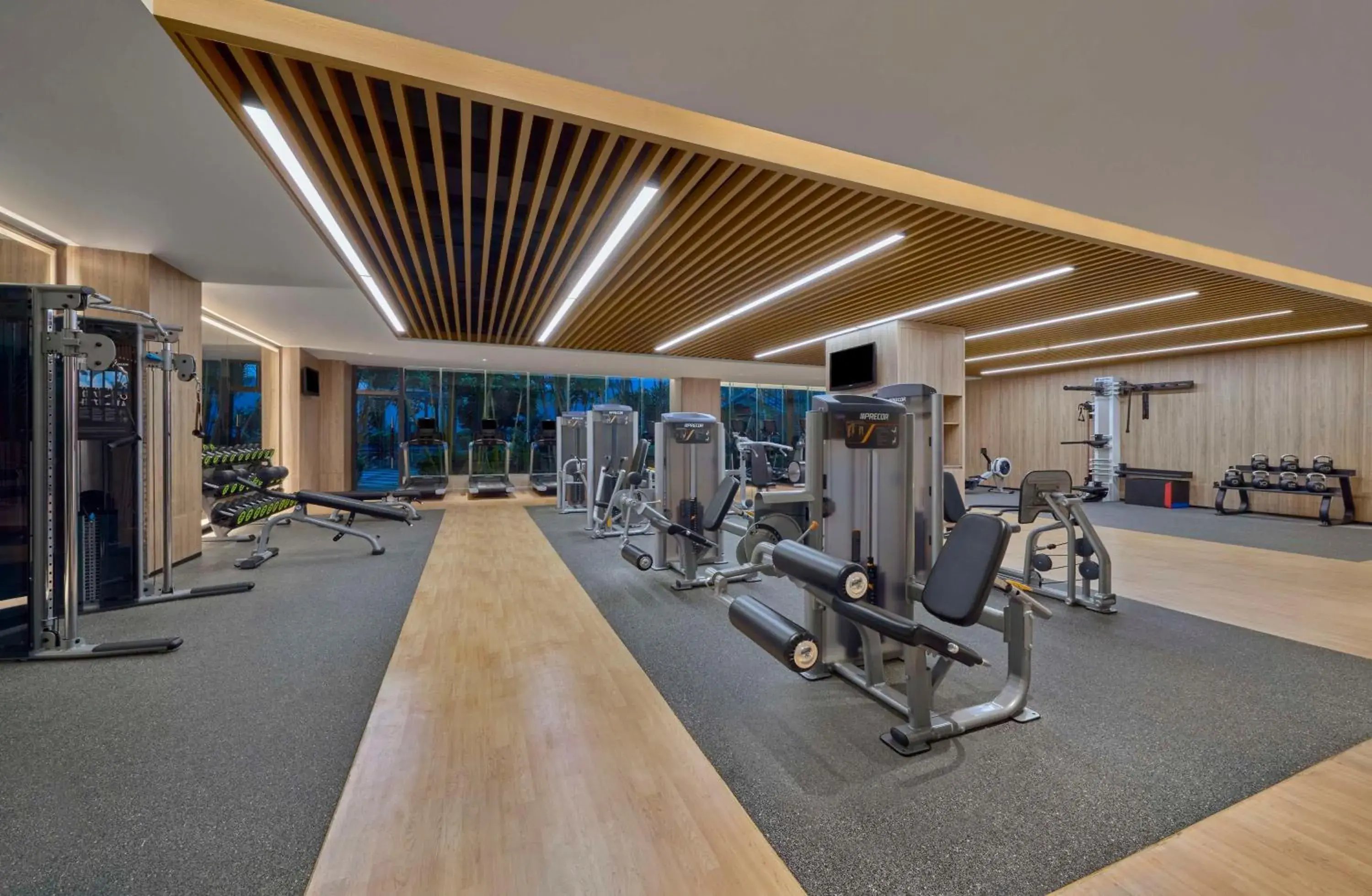 Fitness centre/facilities in Hilton Guangzhou Science City, Free Shuttle Bus during Canton Fair Fitness centre/facilities in Hilton Guangzhou Science City, Free Shuttle Bus during Canton Fair