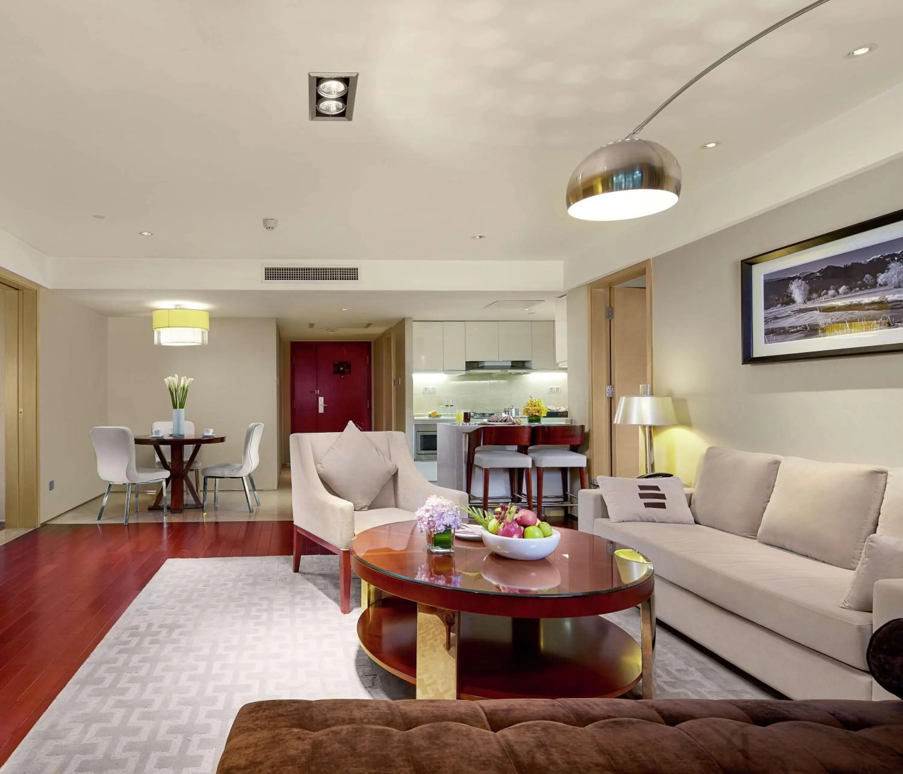 Living room in Hilton Guangzhou Science City, Free Shuttle Bus during Canton Fair