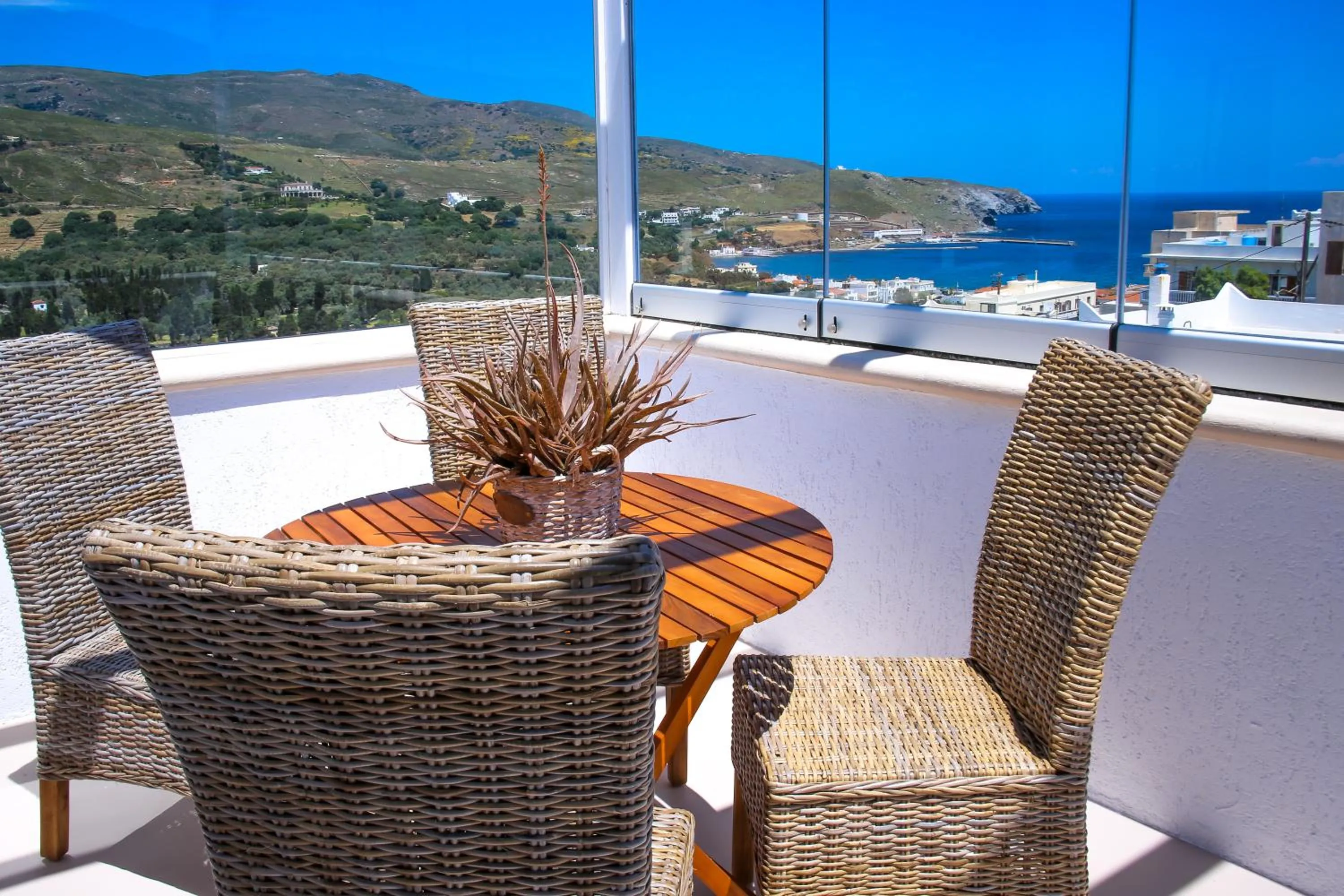 Garden view in Anemomiloi Andros