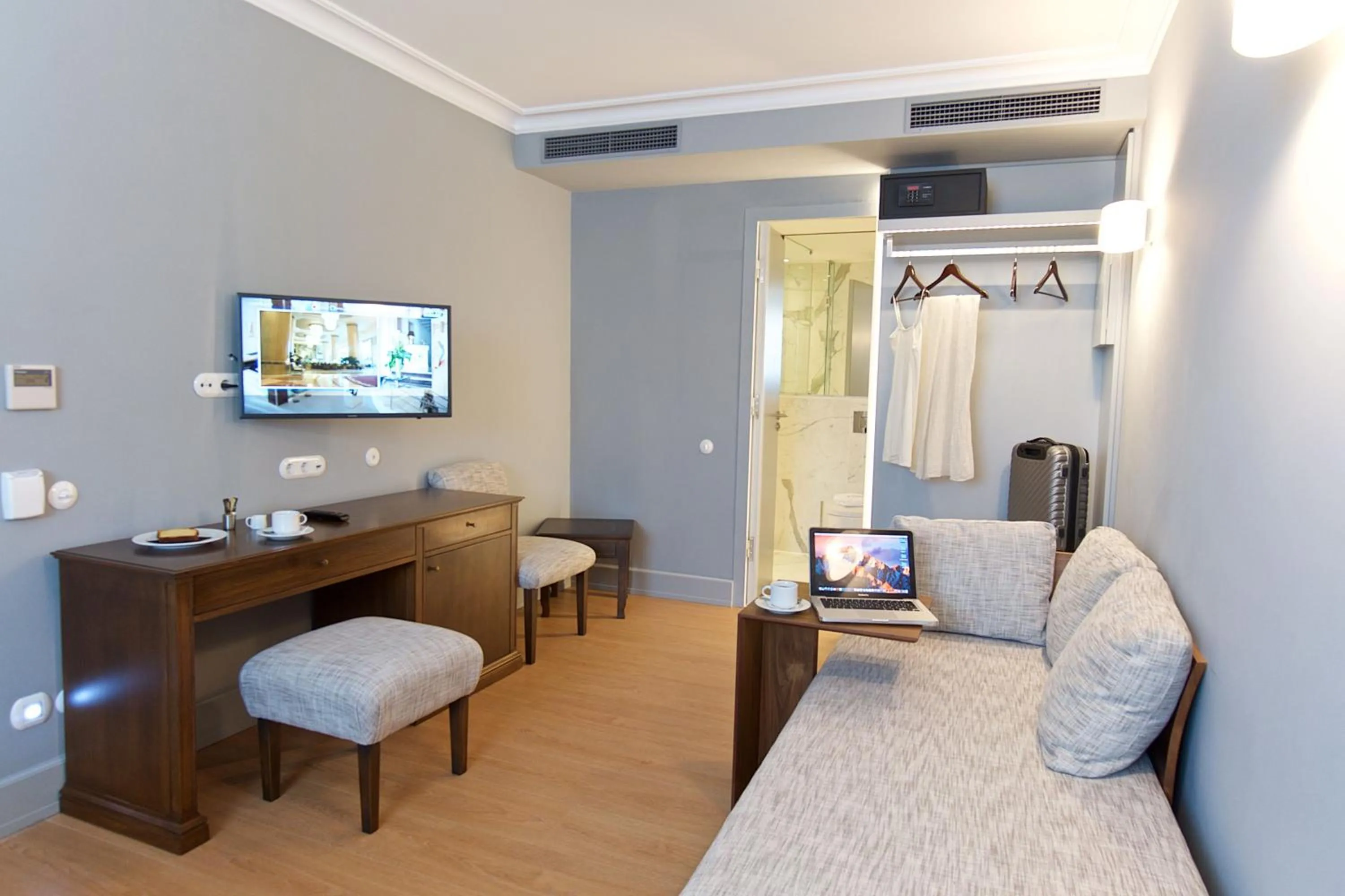 Seating area in Aenos Hotel