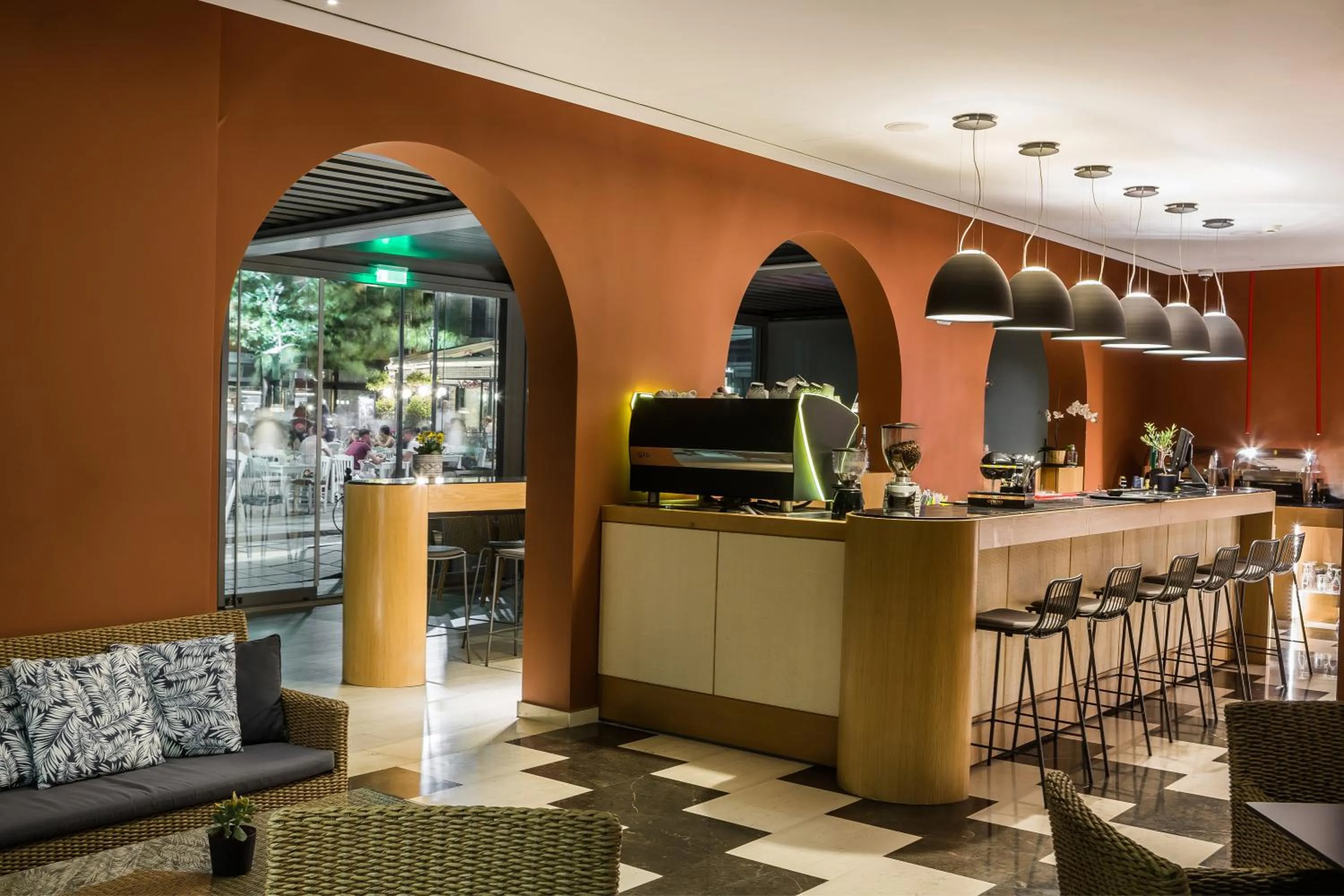 Lounge or bar in Aenos Hotel