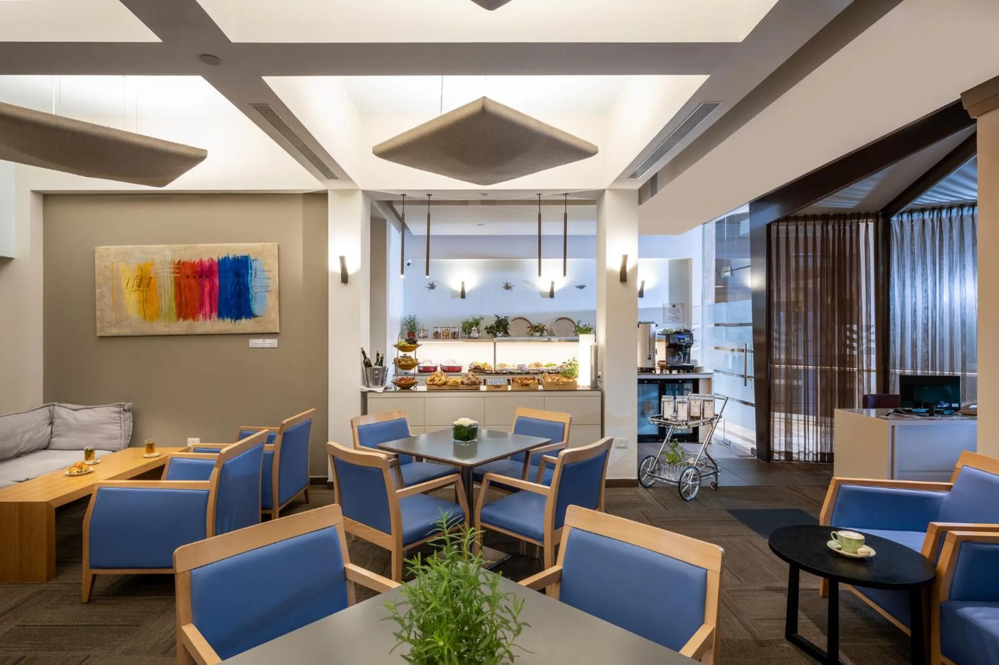 Lounge or bar in Vert Dead Sea by AFI Hotels