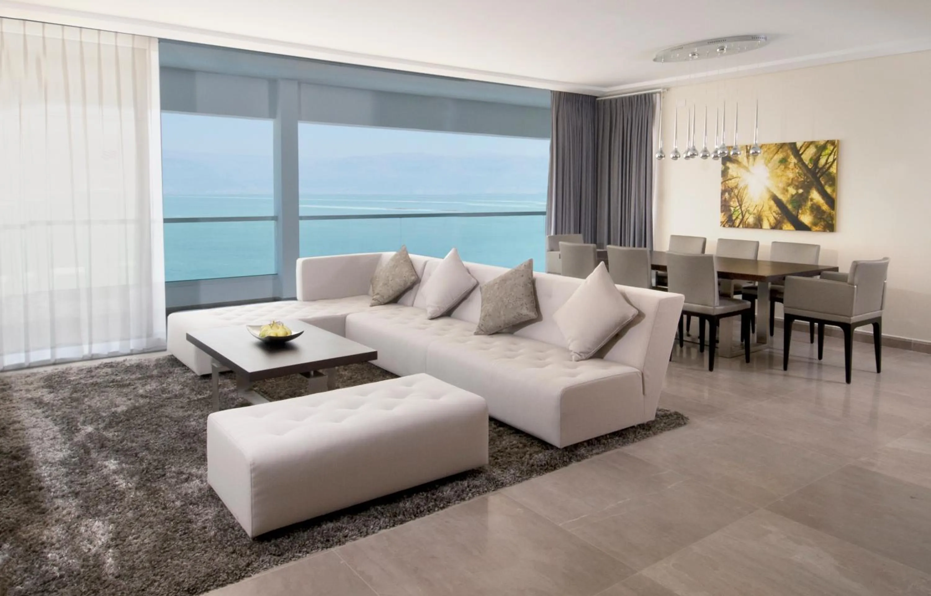 Living room in Vert Dead Sea by AFI Hotels