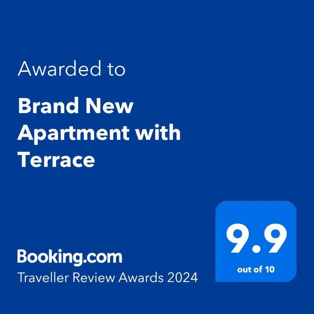 Certificate/Award in Brand New Apartment with Terrace