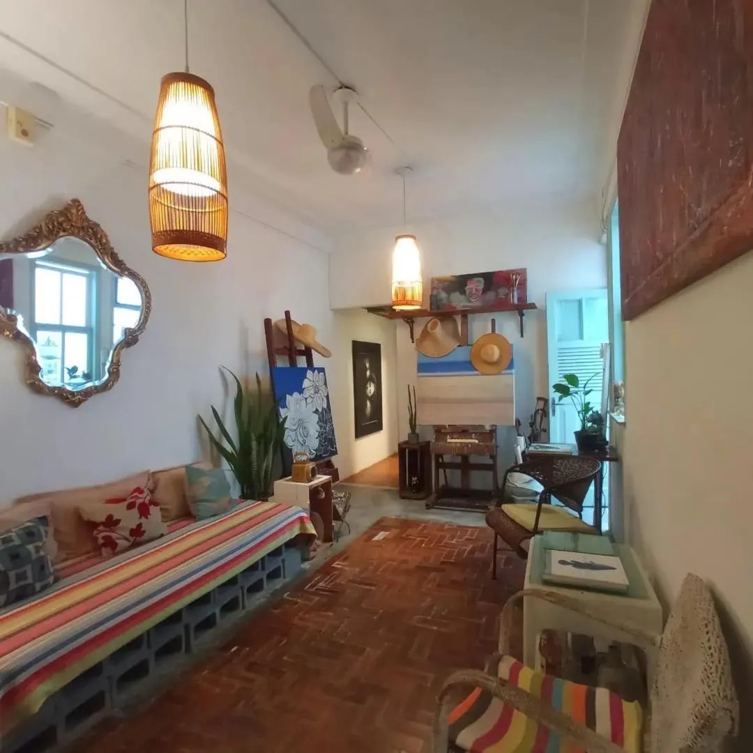 Living room, Bed in The Bike House
