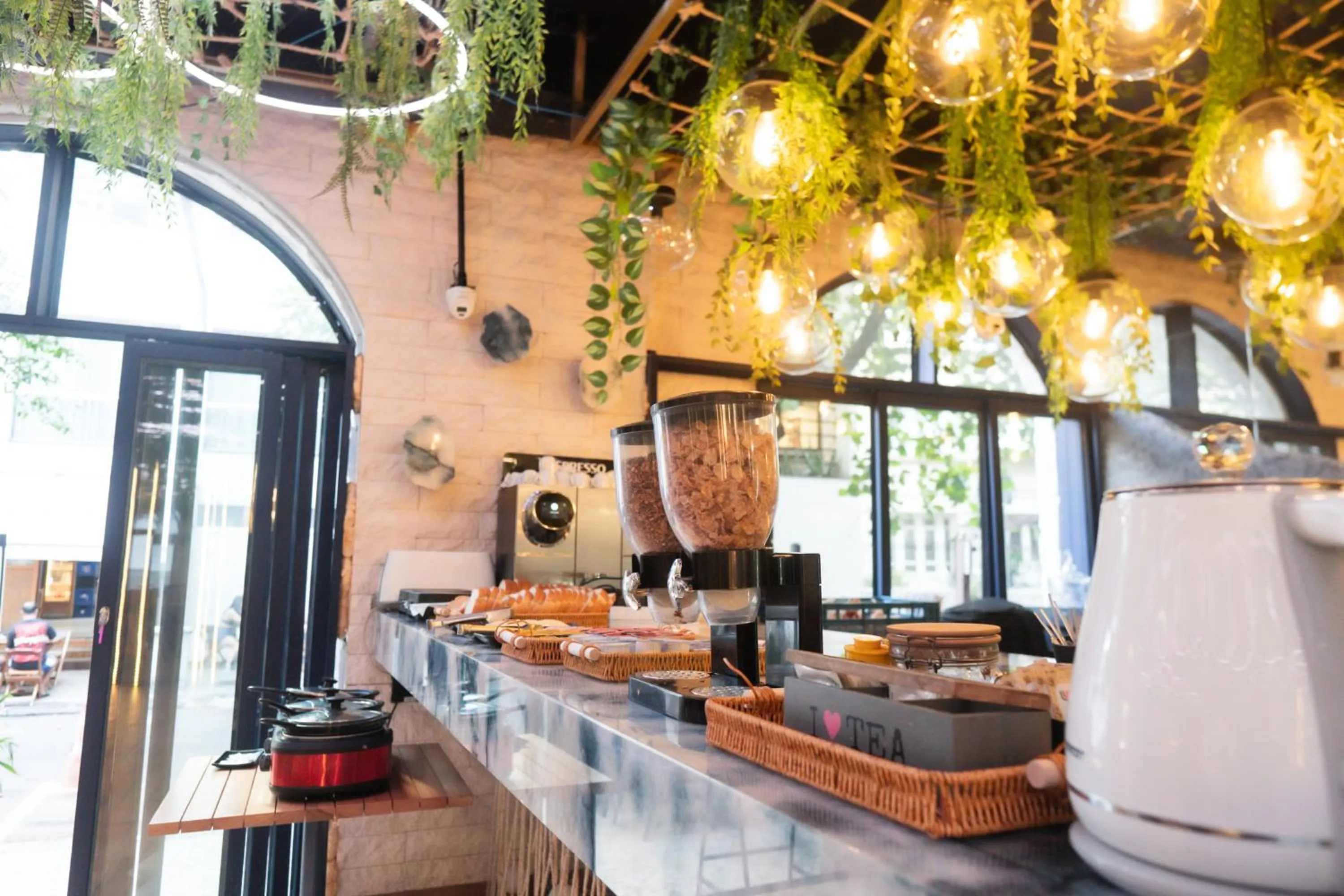 Buffet breakfast in Ipanema Beach Hostel