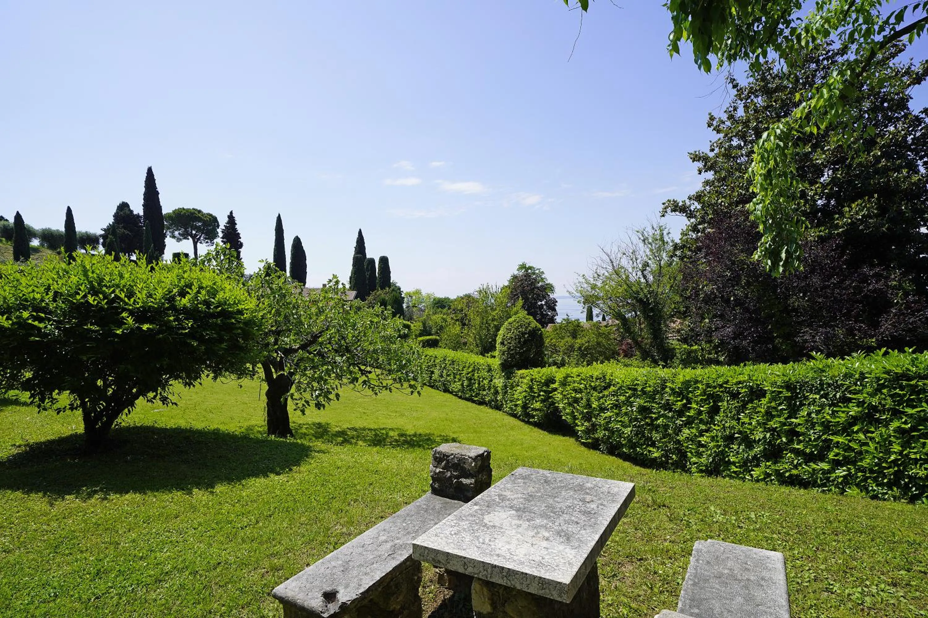 Garden view in Residence Arca