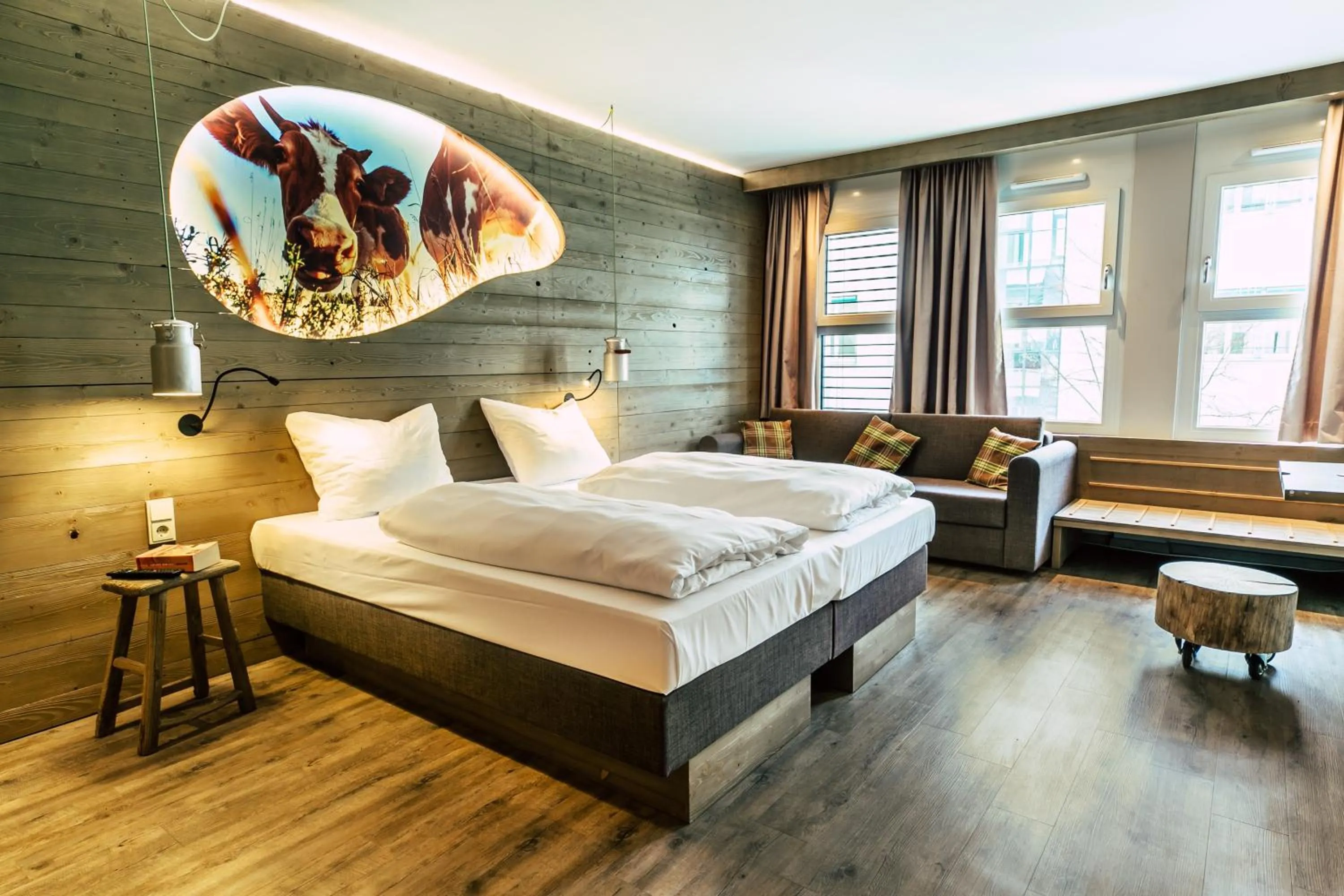 Photo of the whole room, Bed in Cocoon Hauptbahnhof