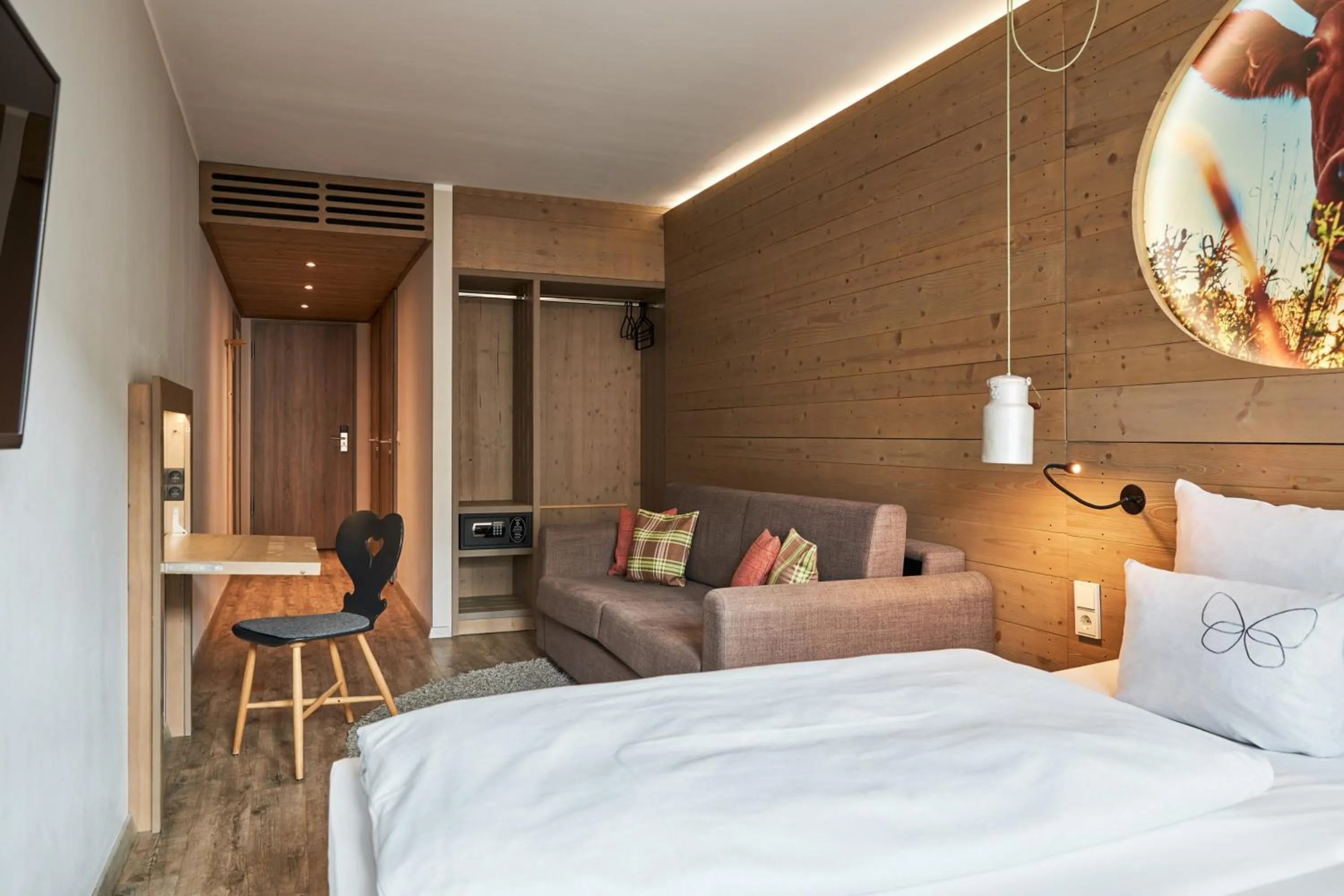 Photo of the whole room, Bed in Cocoon Hauptbahnhof