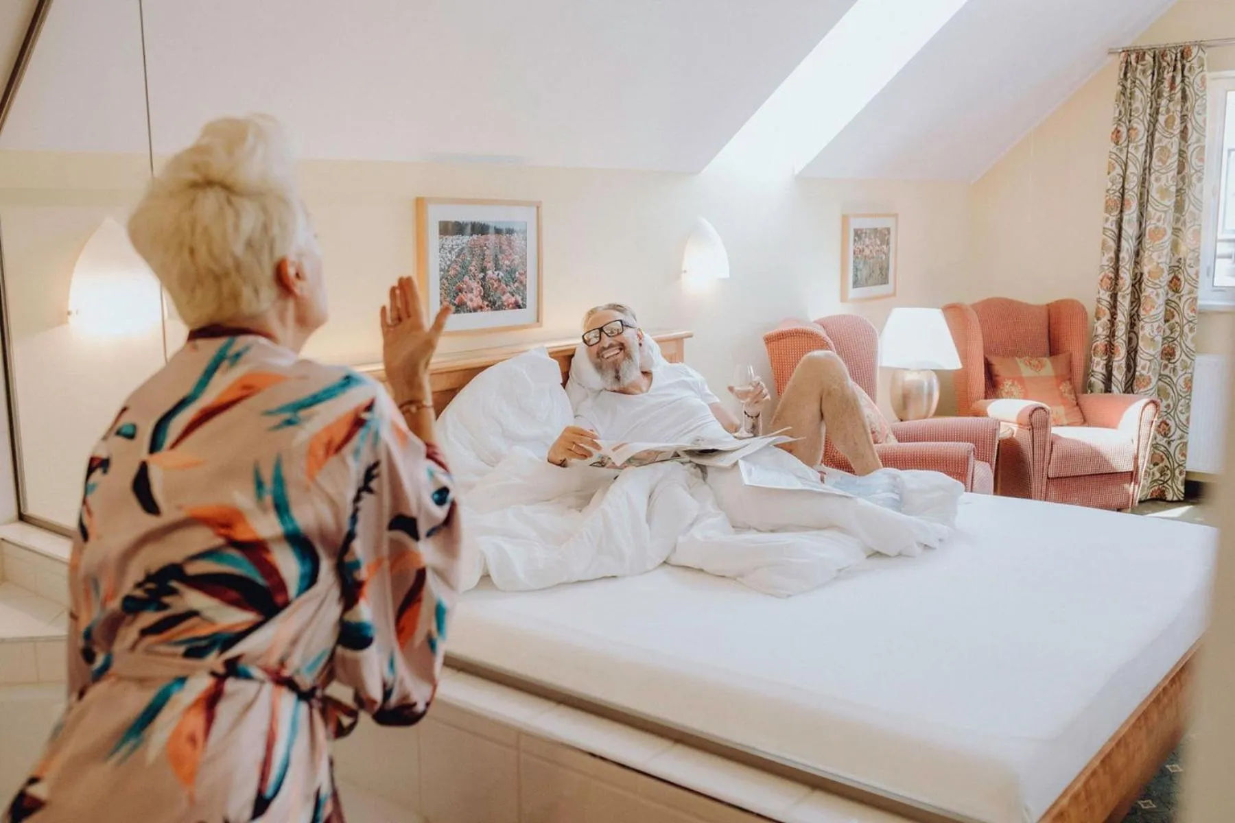 Bed in Hotel & Restaurant Stern