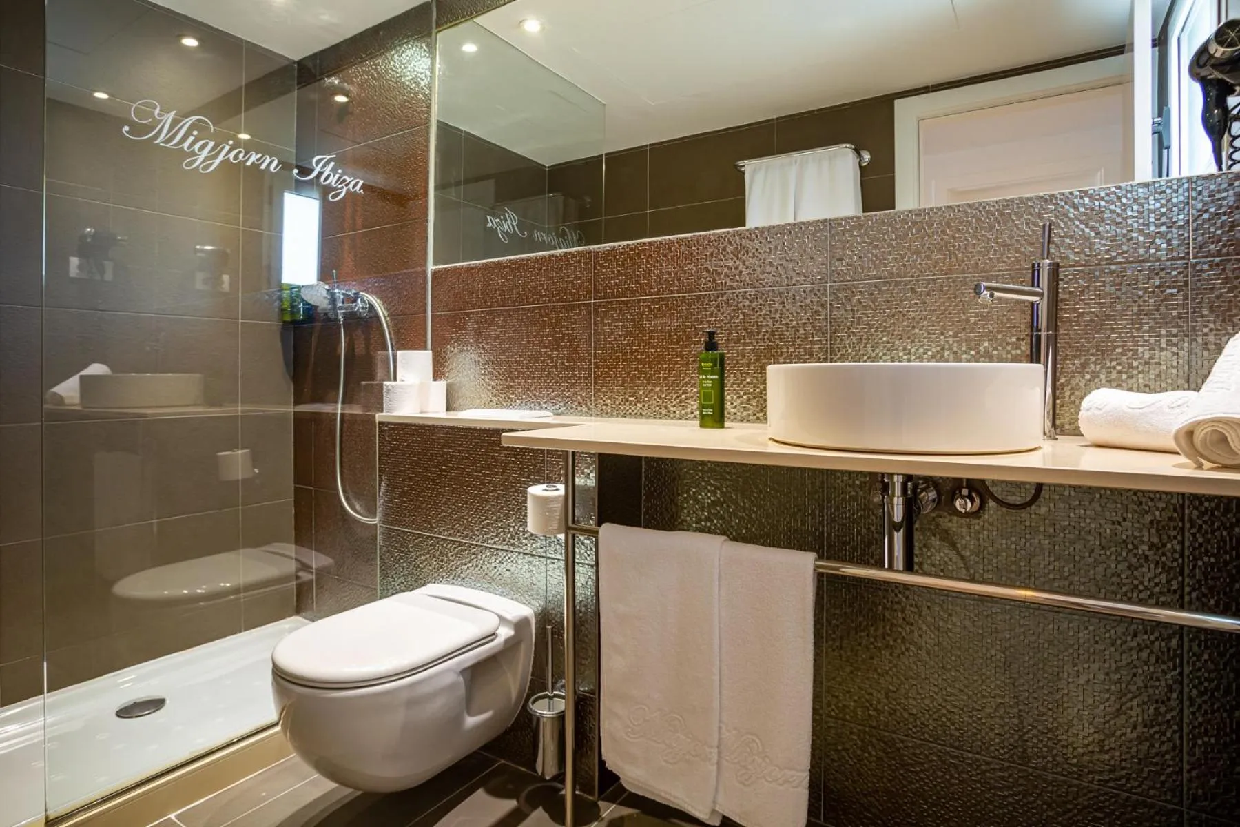 Shower in Migjorn Ibiza Suites & Spa